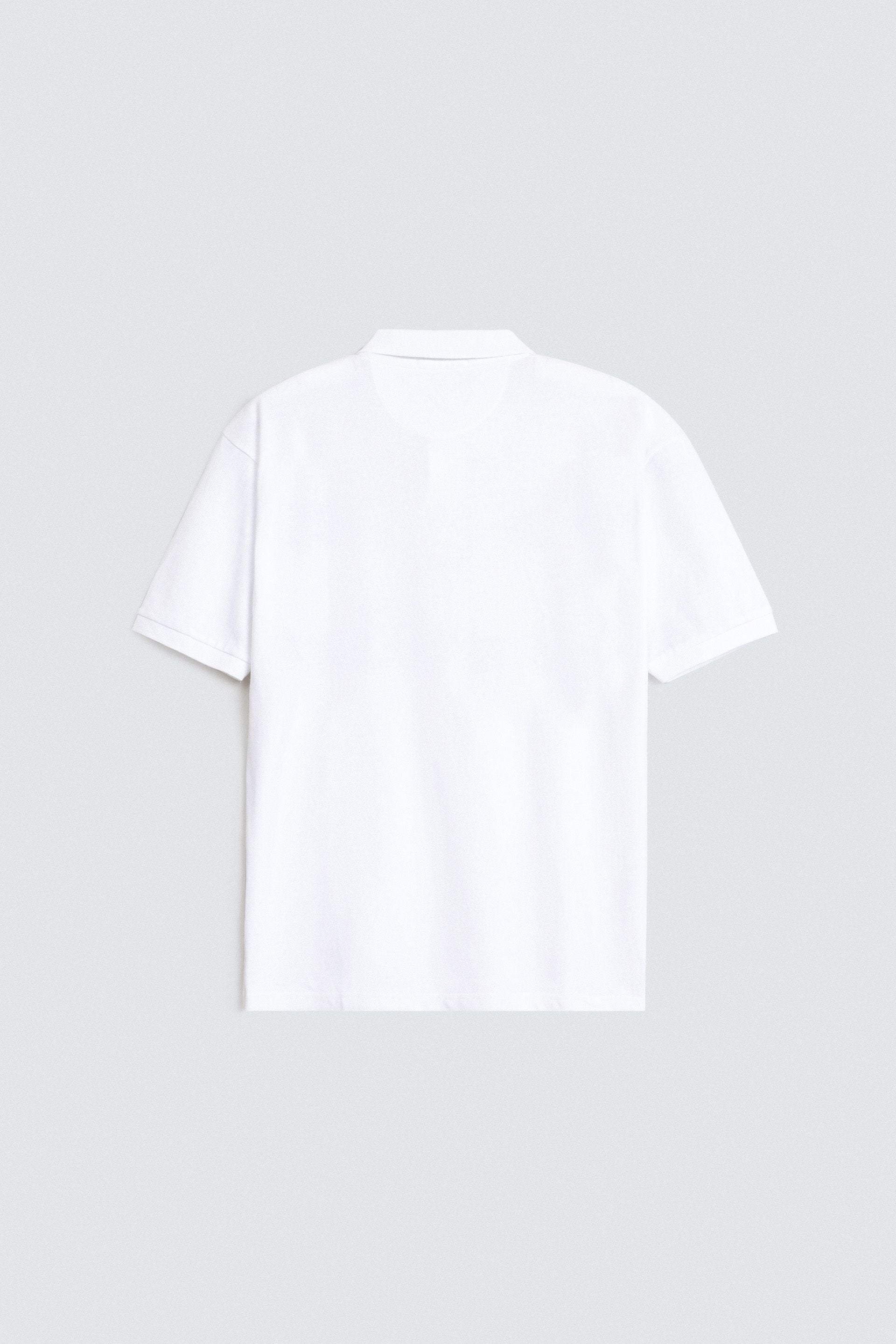 Slogan Print Polo Shirt