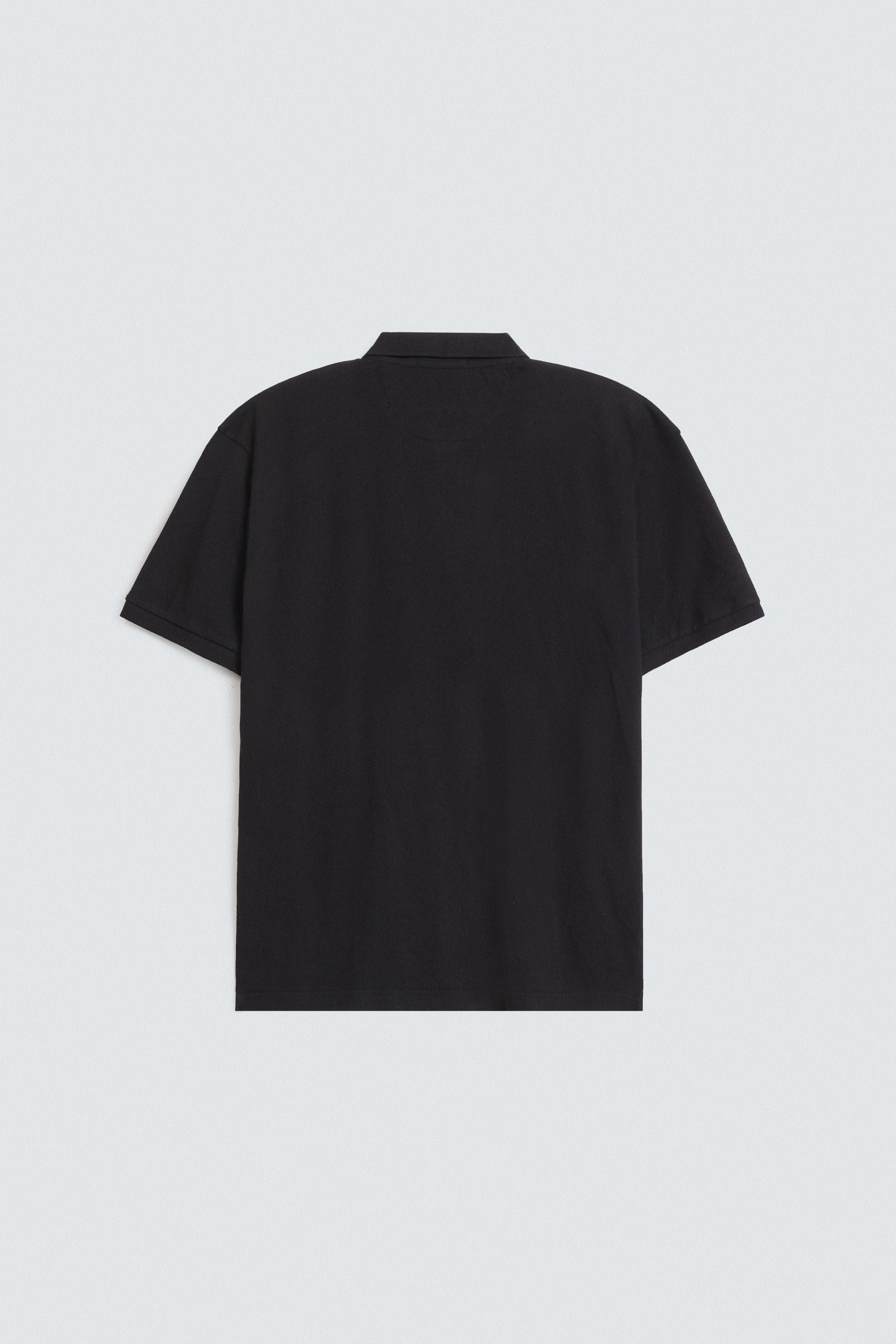 Slogan Print Polo Shirt