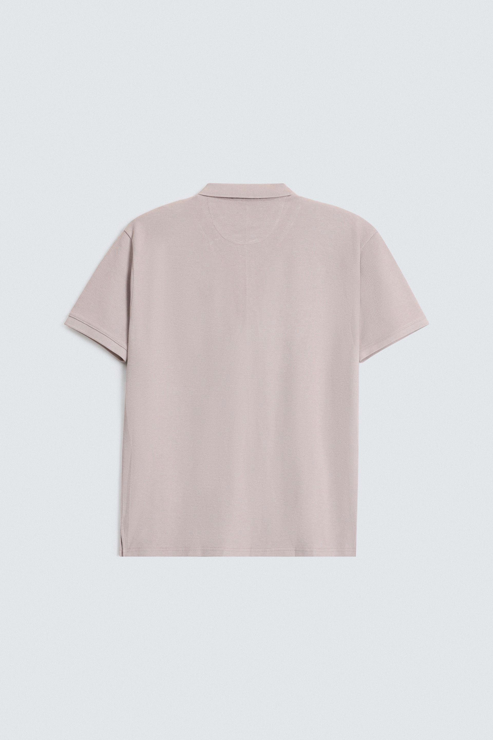 Quarter Zip-Up Polo Shirt