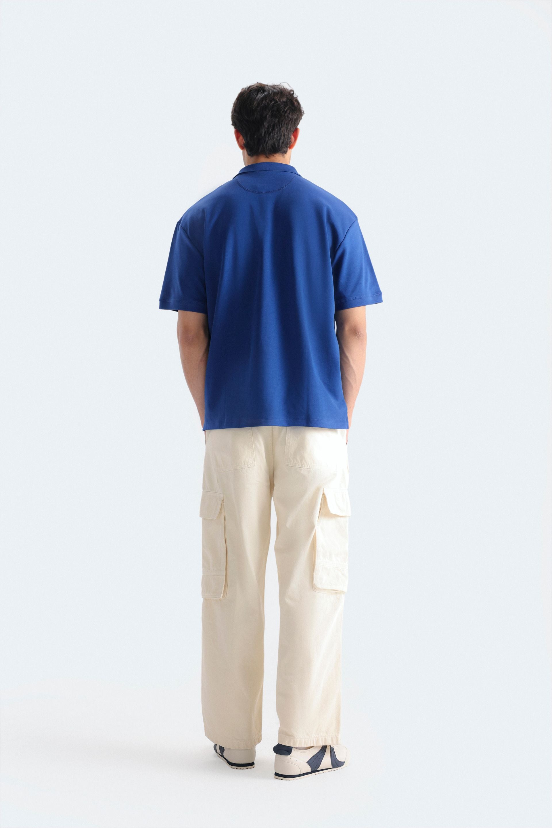 Slogan Print Polo Shirt