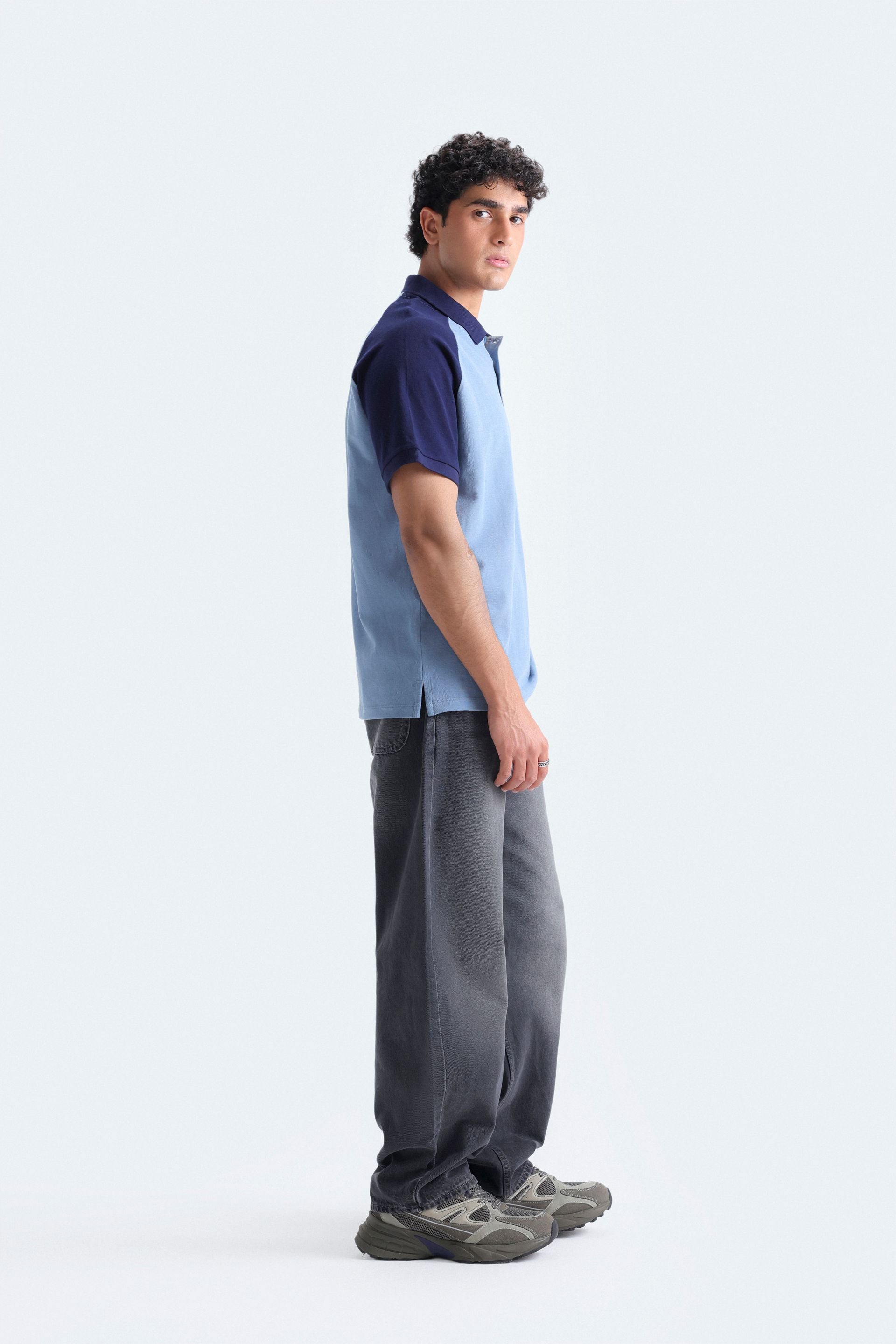 Color Block Polo Shirt