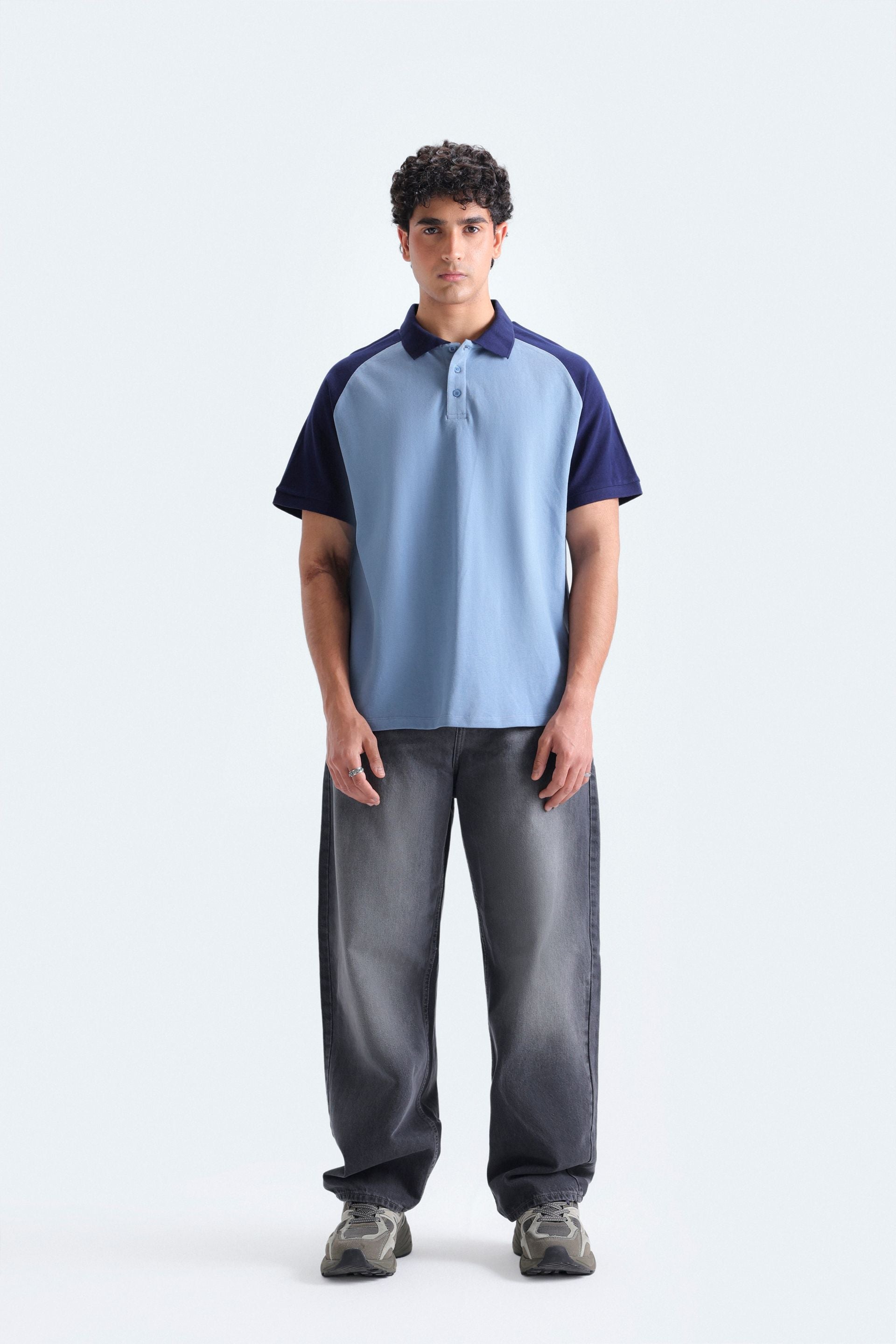 Color Block Polo Shirt