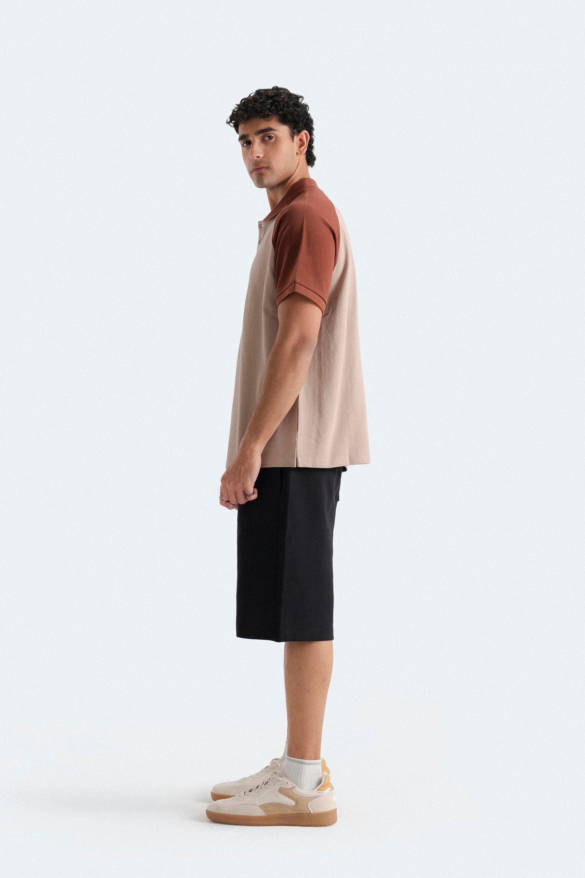 Color Block Polo Shirt