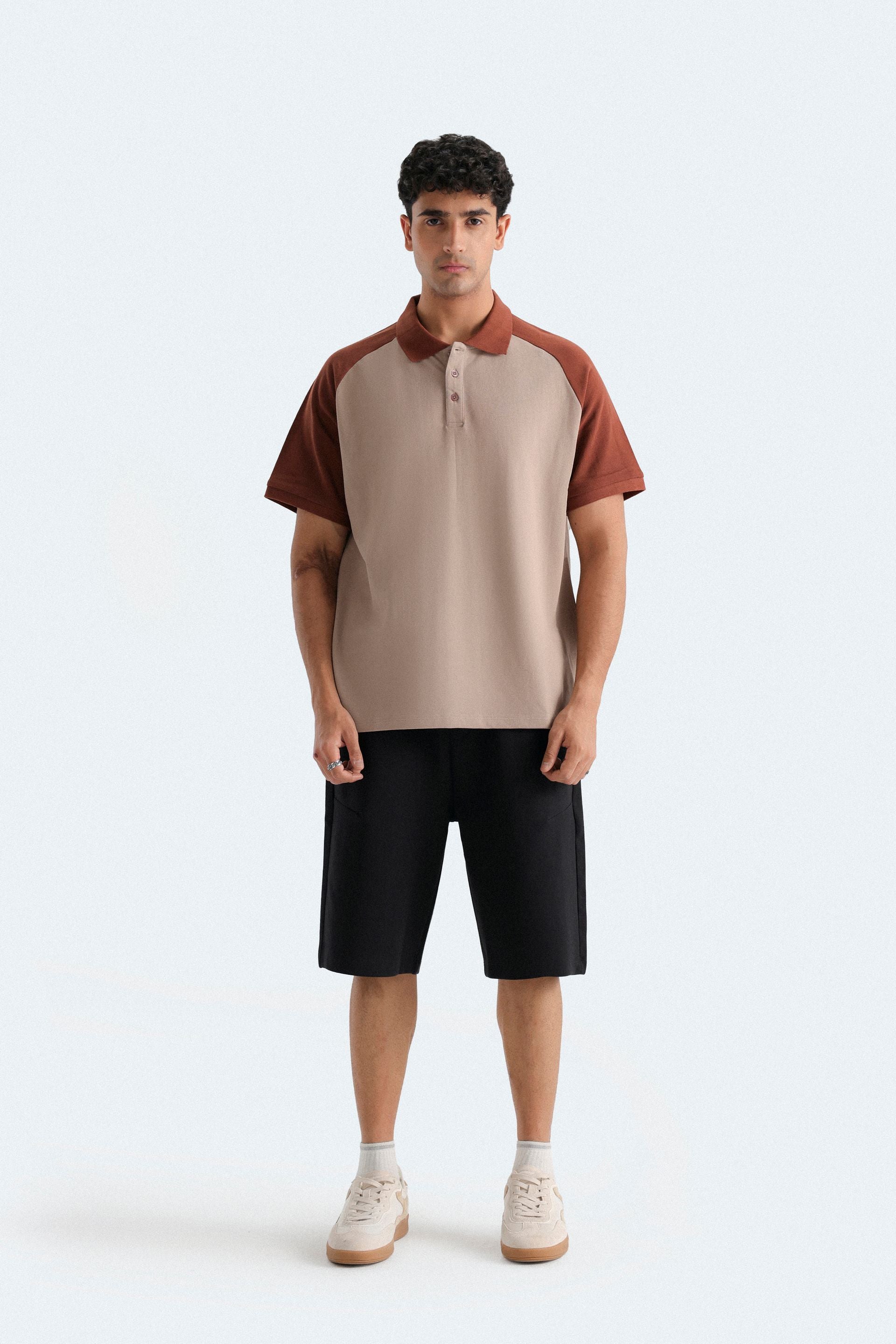 Color Block Polo Shirt