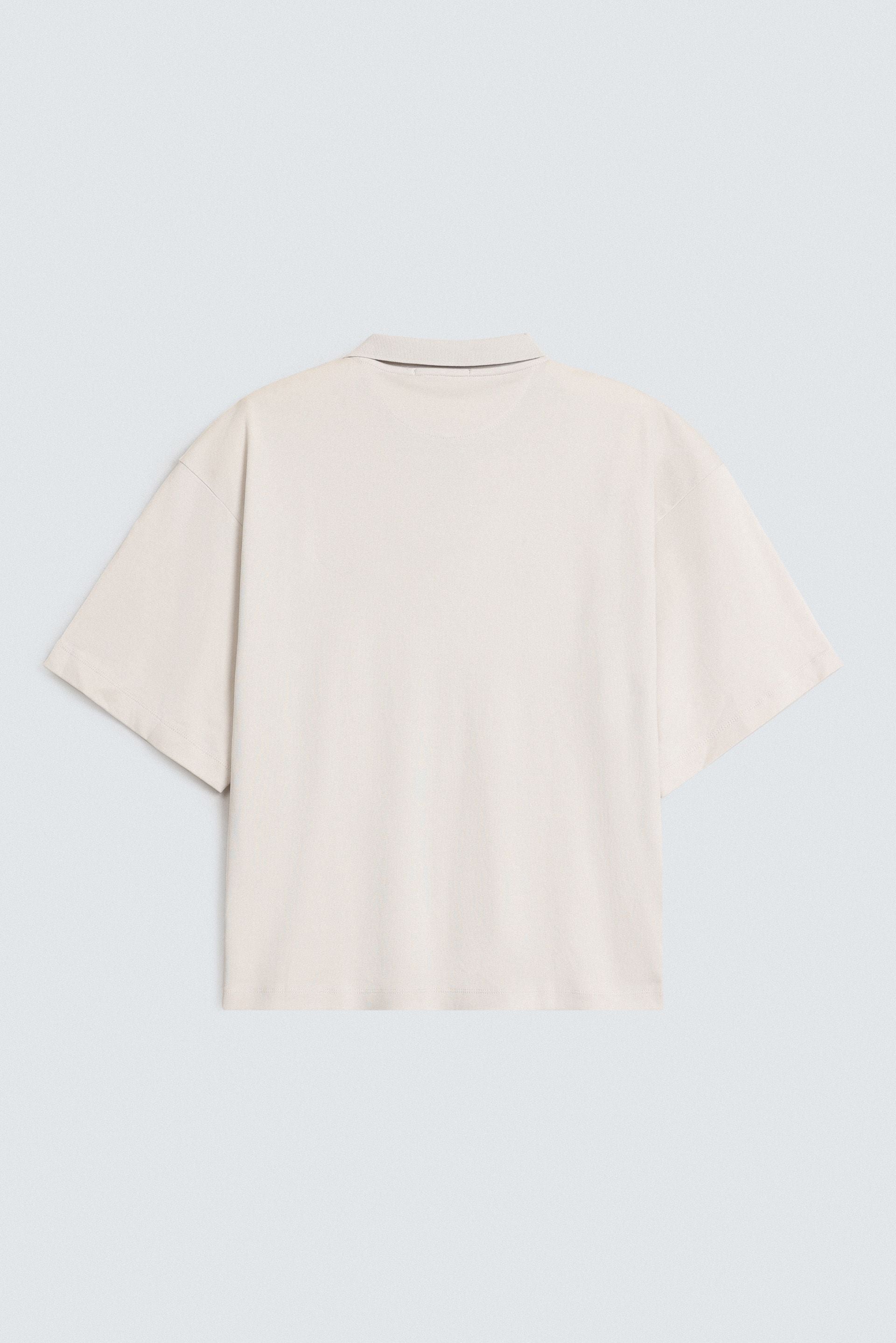 Slogan Print Polo Shirt