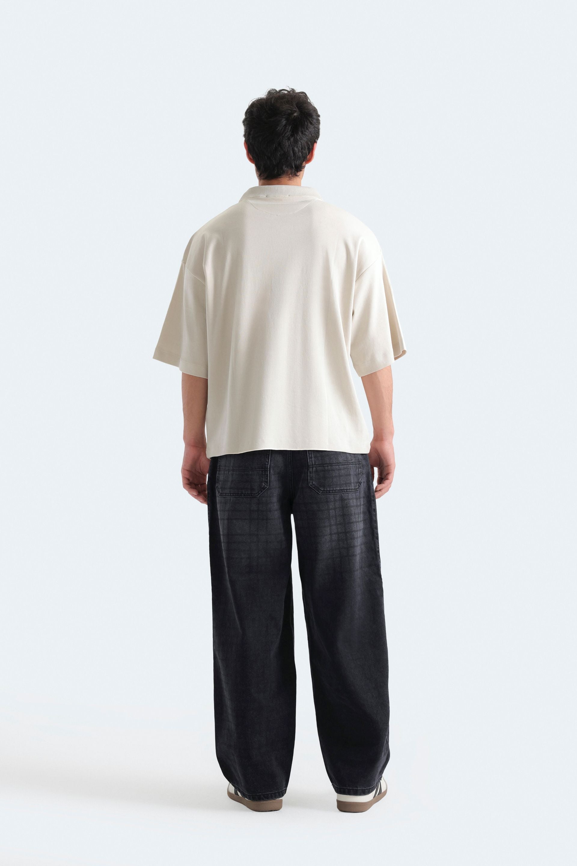 Slogan Print Polo Shirt