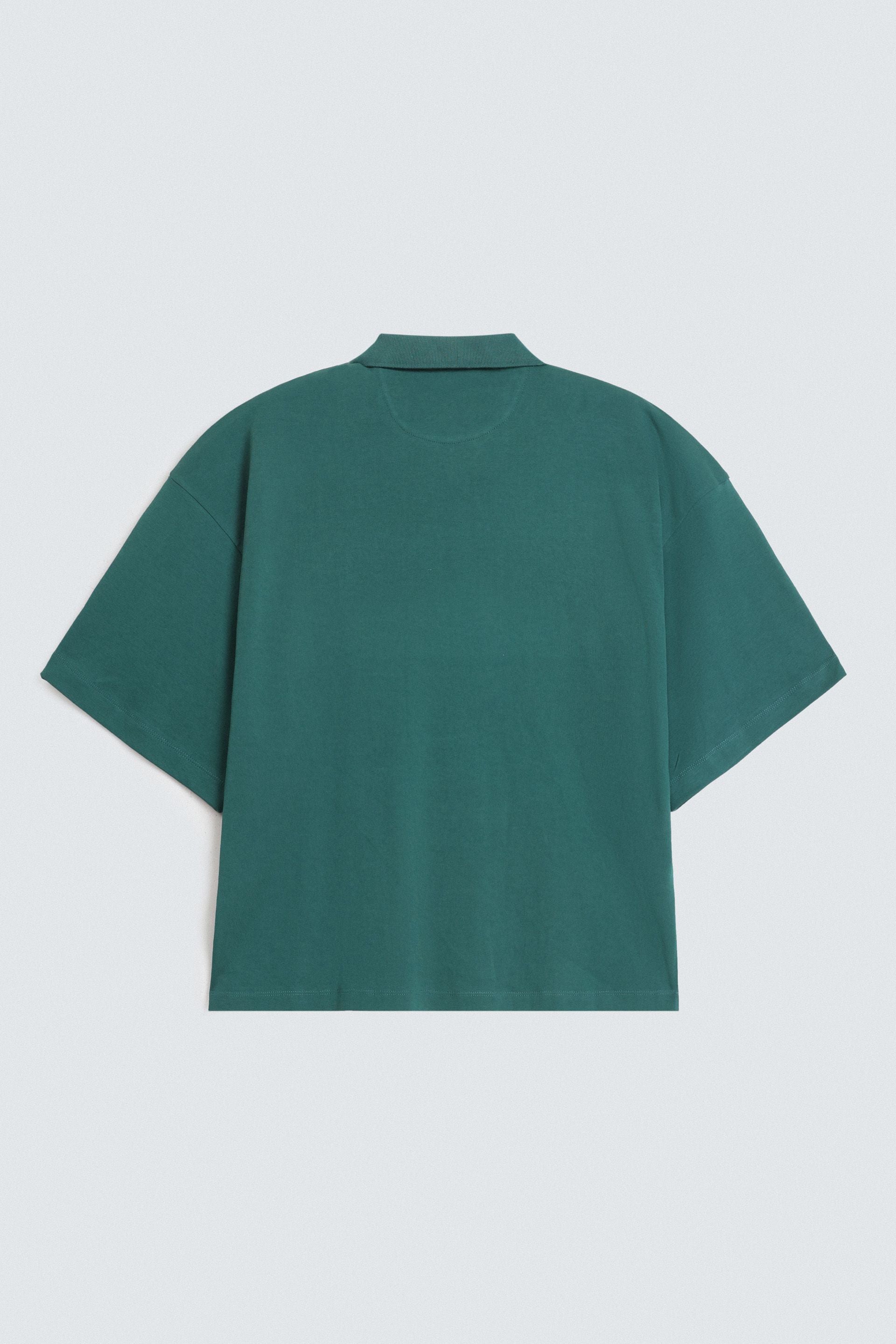 Slogan Print Polo Shirt