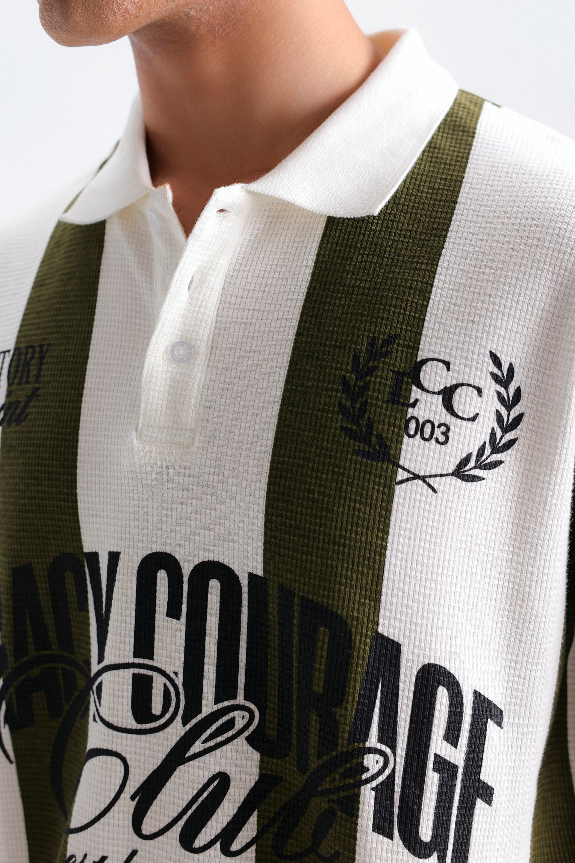 Varsity Striped Polo Shirt