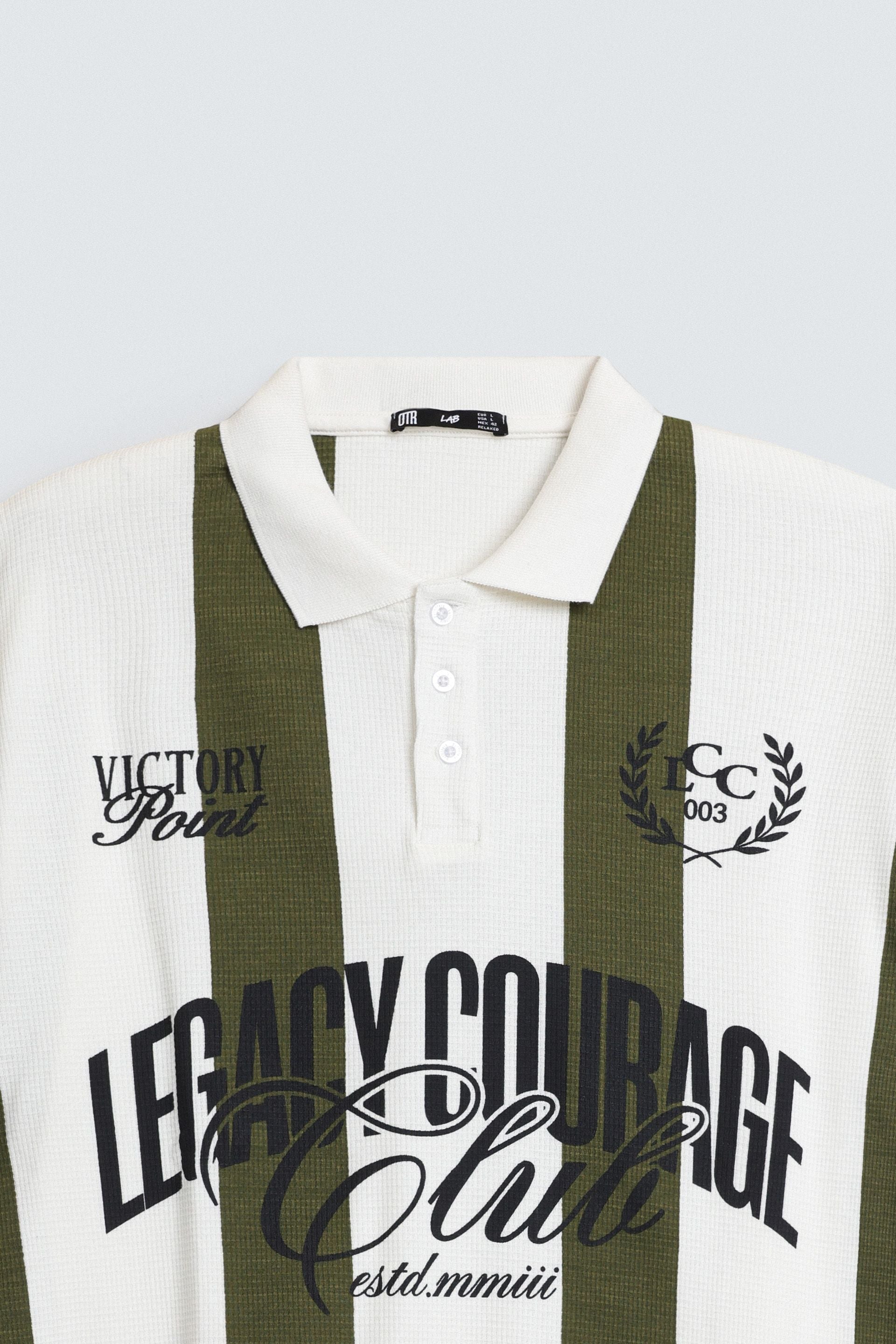 Varsity Striped Polo Shirt