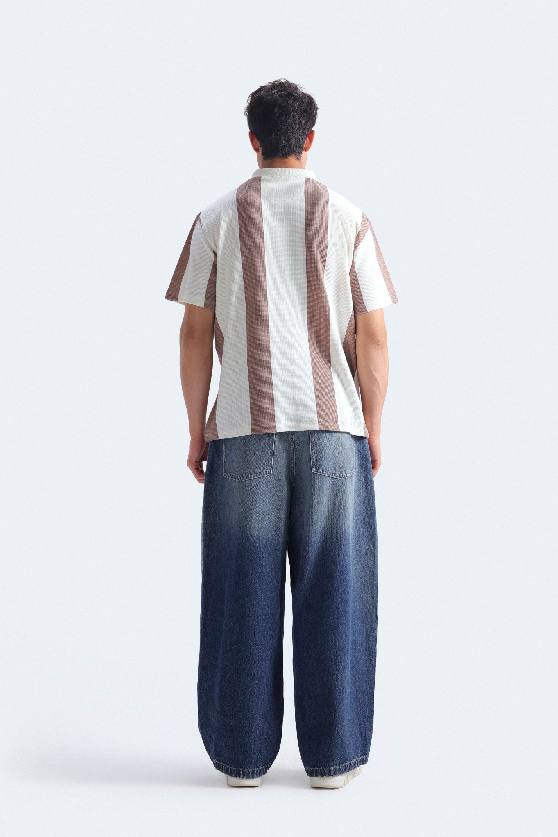 Varsity Striped Polo Shirt