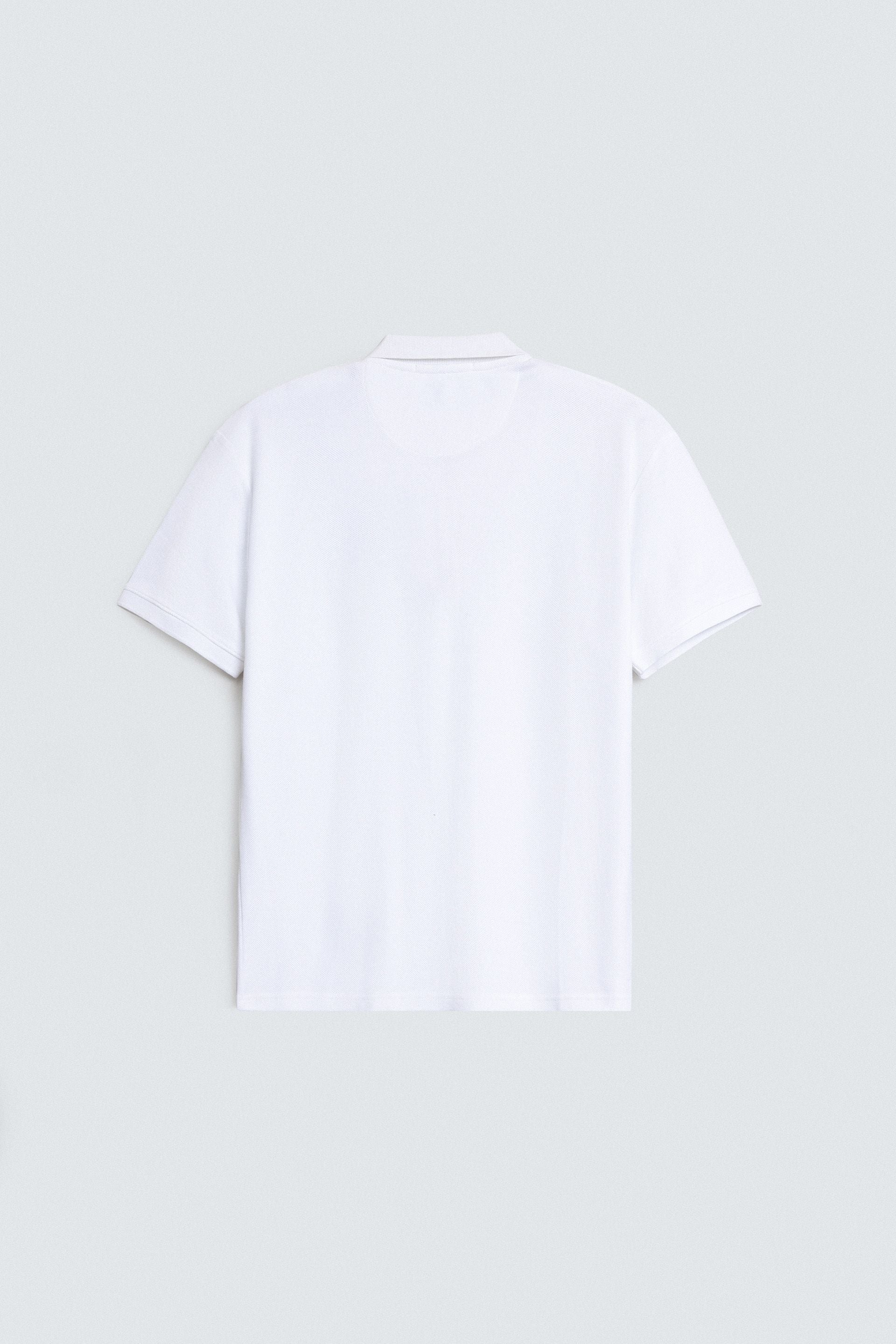 Quarter Zip-Up Polo Shirt