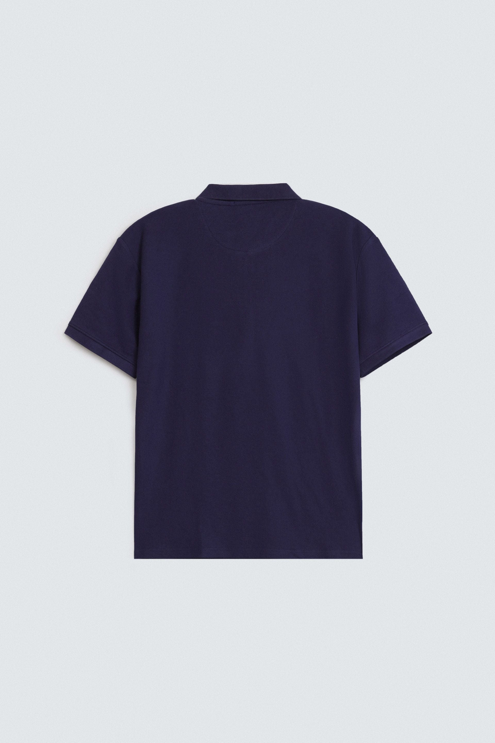 Quarter Zip-Up Polo Shirt