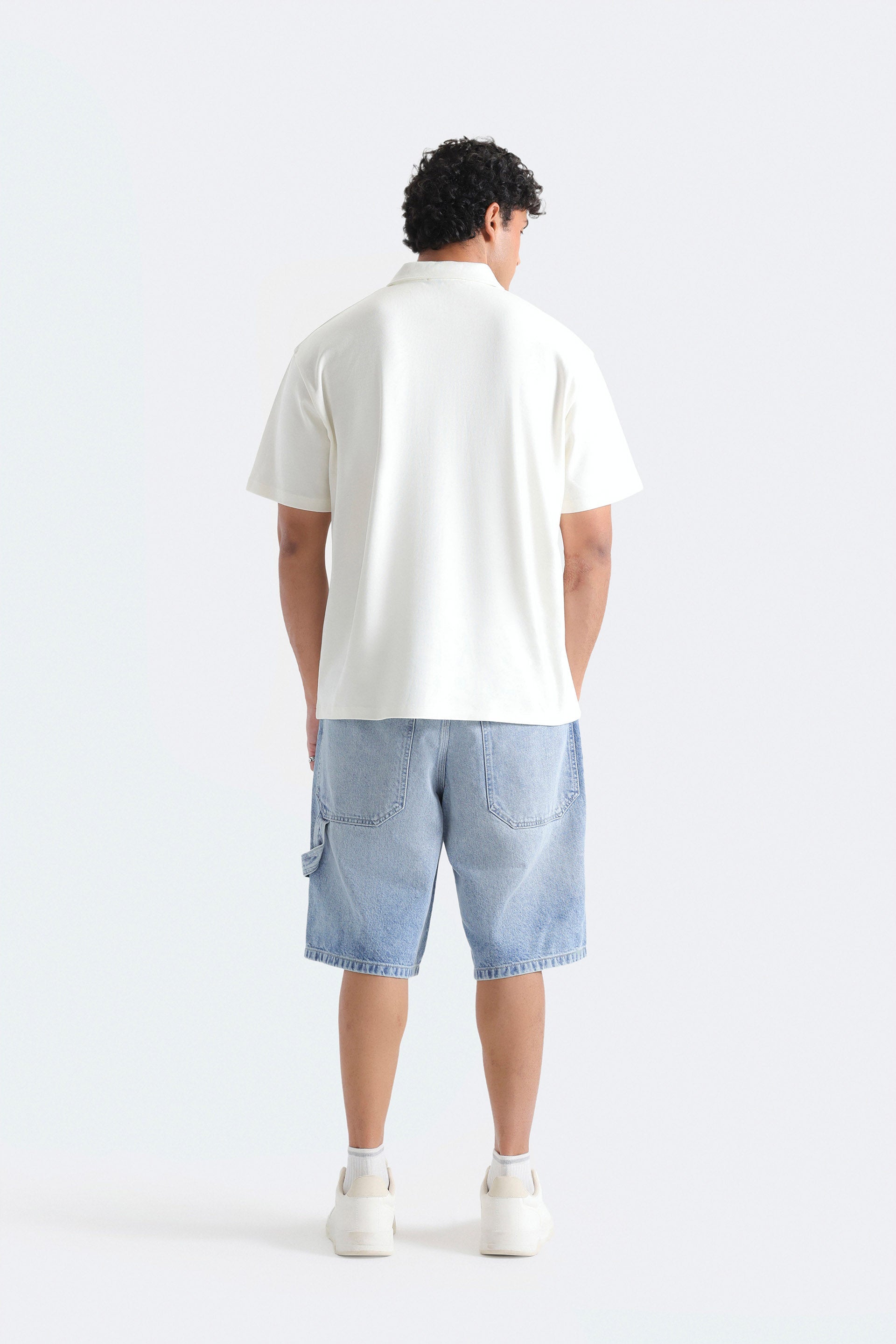 Slogan Print Polo Shirt