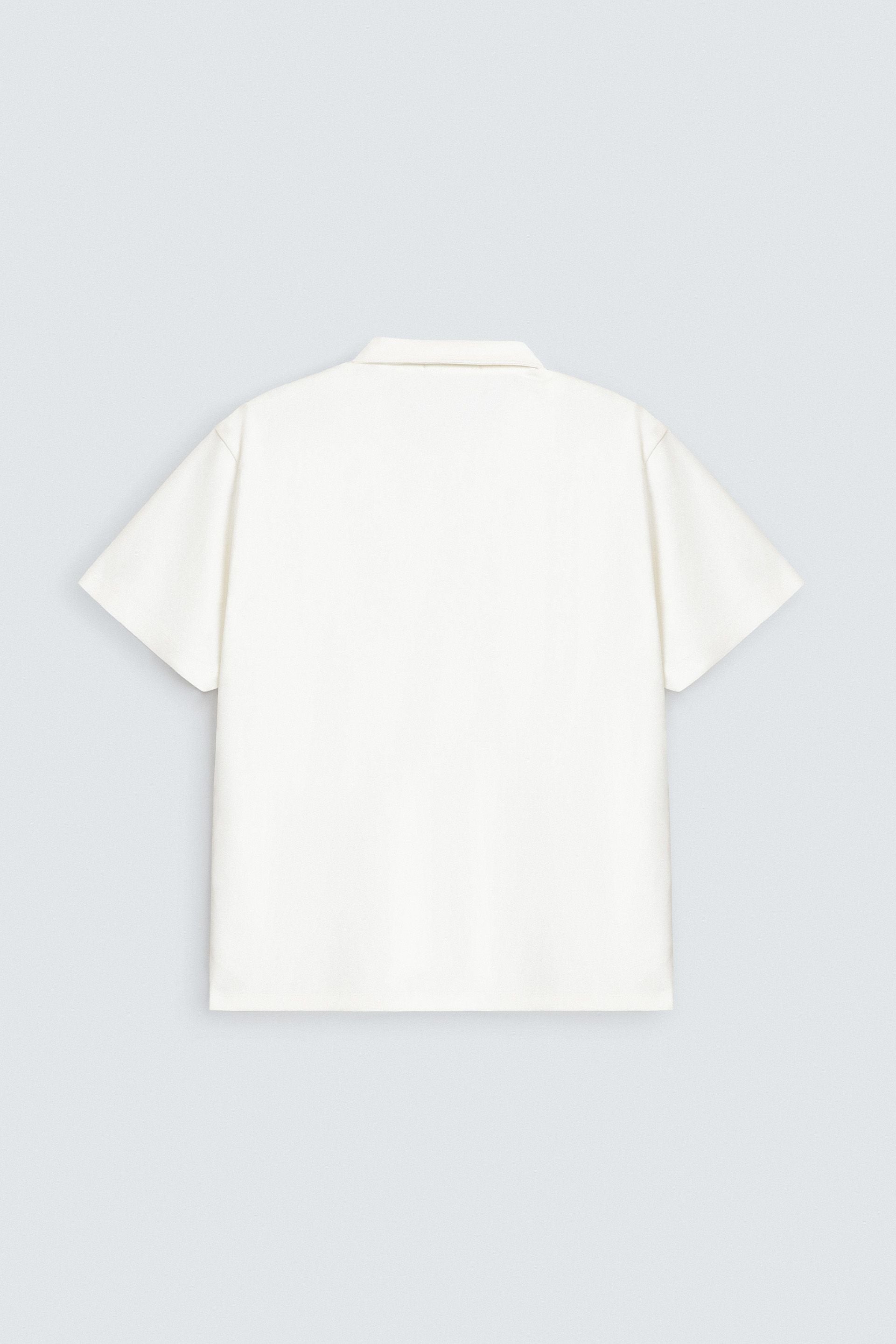 Slogan Print Polo Shirt