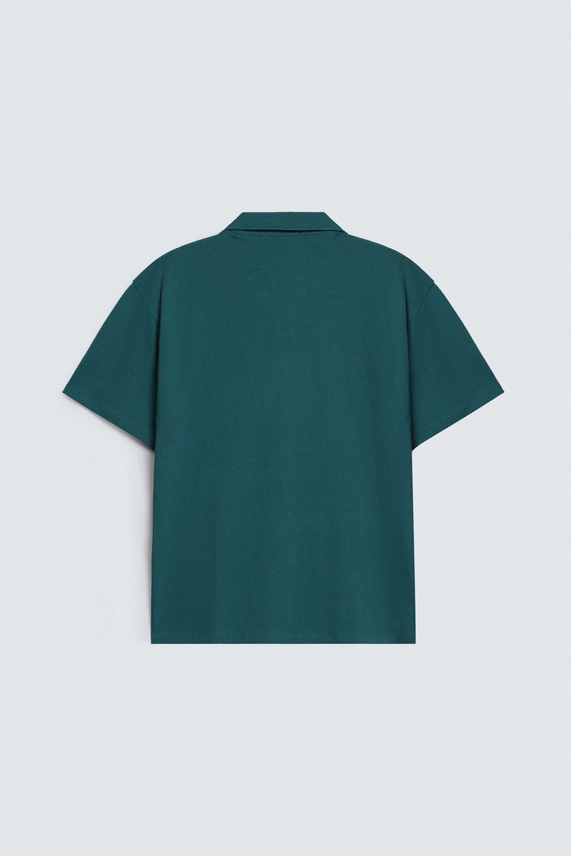 Slogan Print Polo Shirt