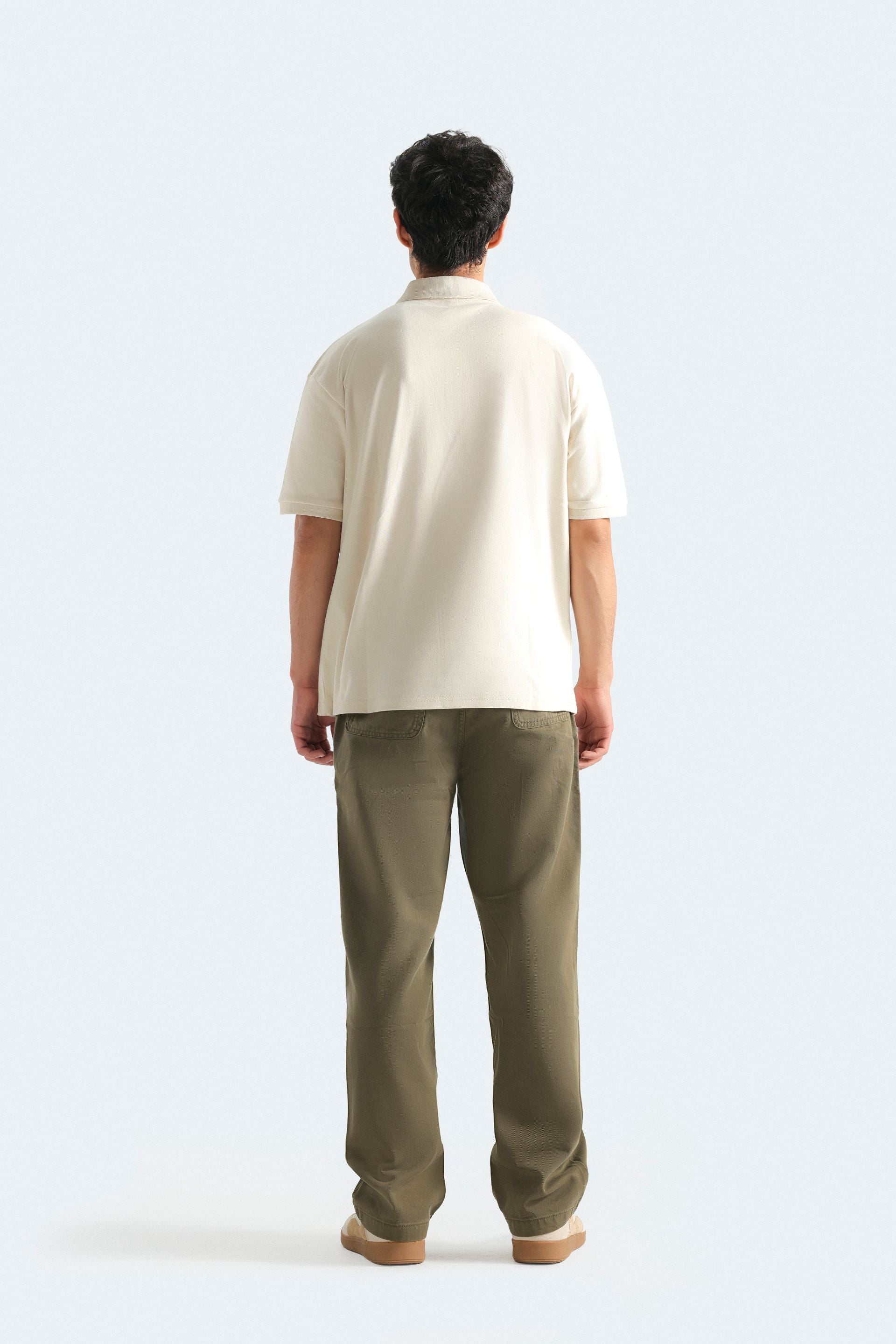 Quarter Zip-Up Polo Shirt
