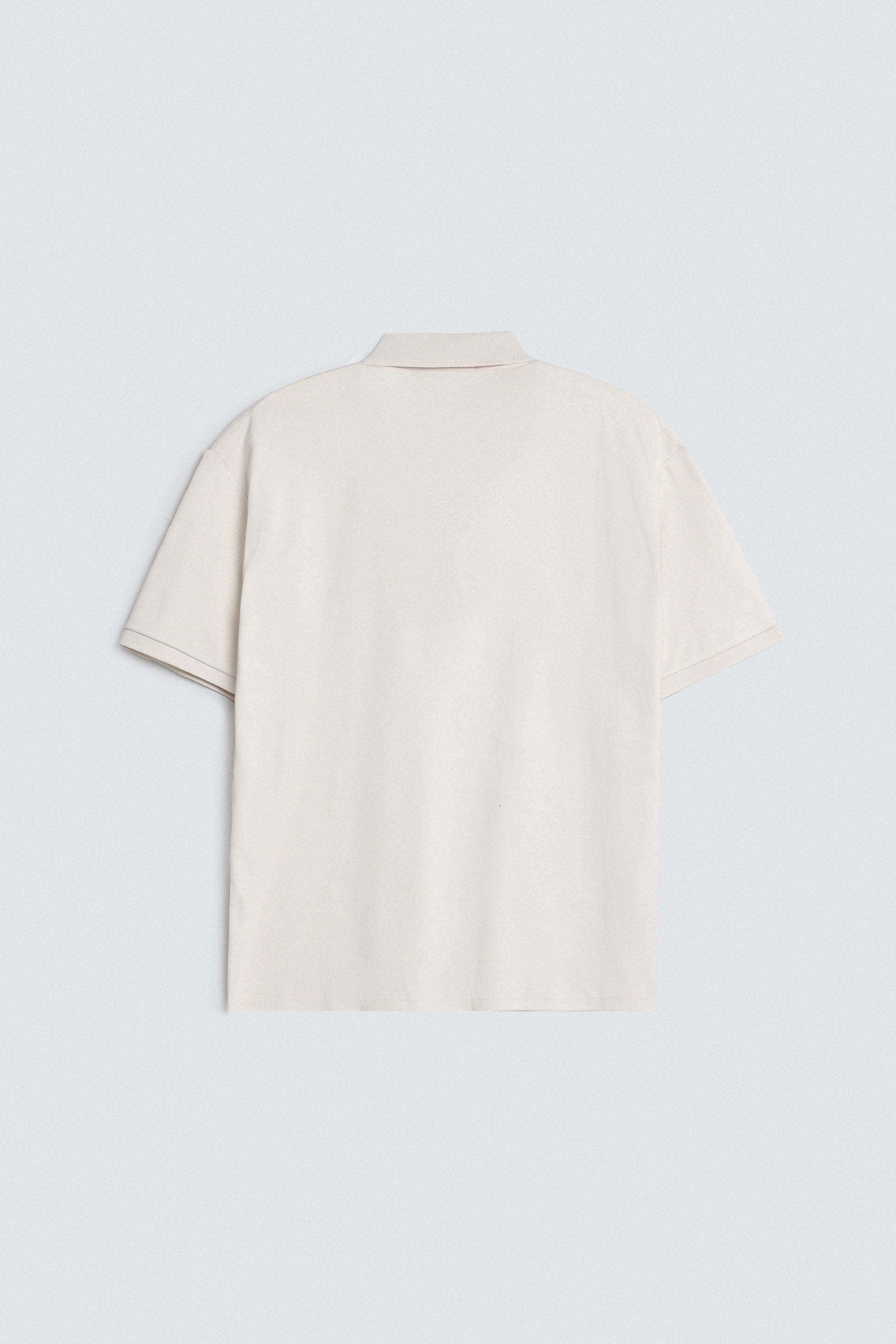 Quarter Zip-Up Polo Shirt