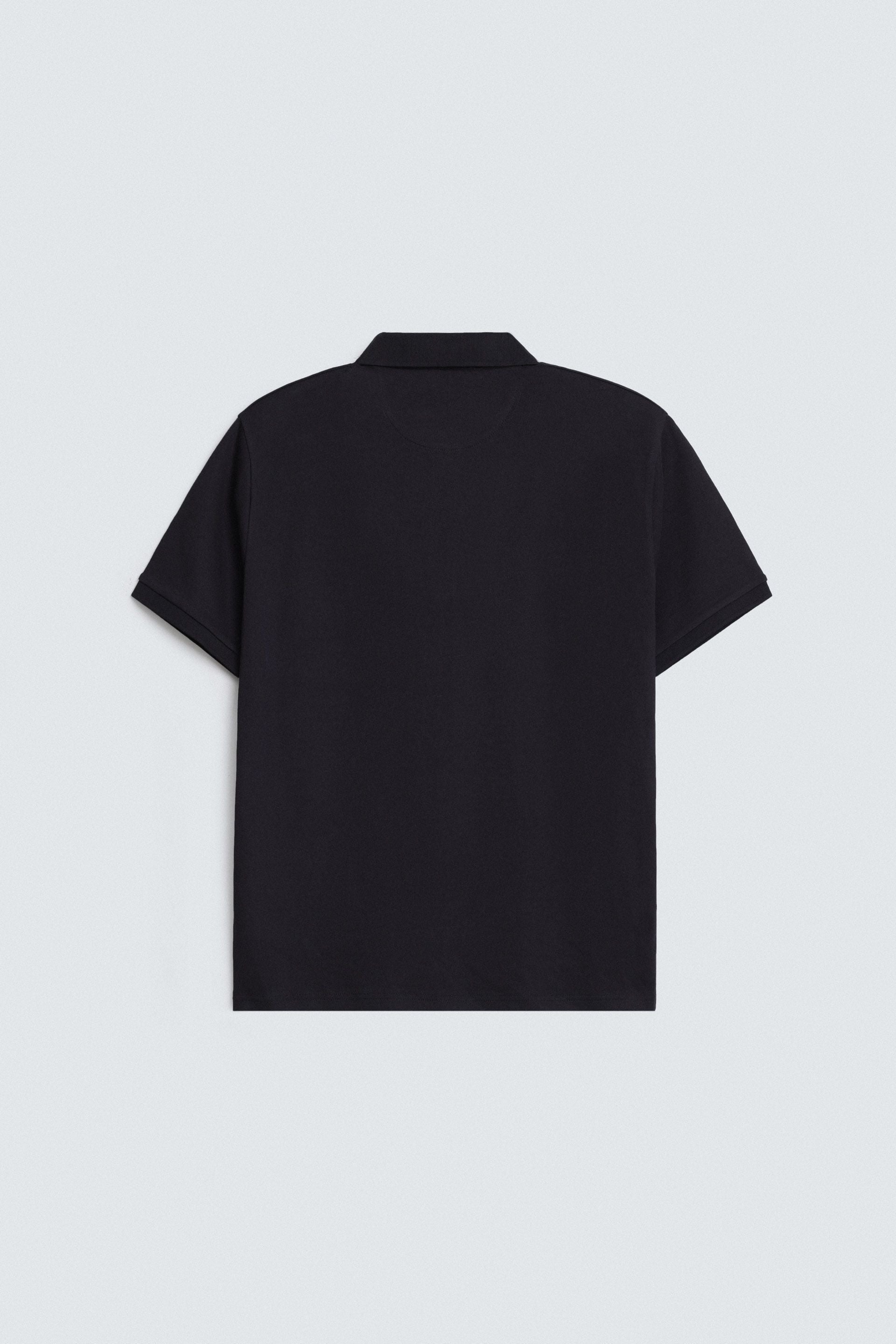 Quarter Zip-Up Polo Shirt