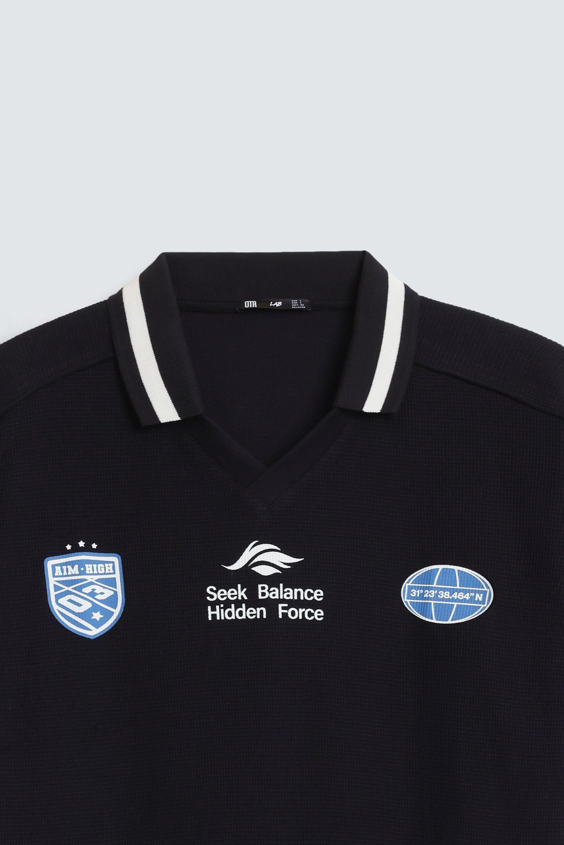 Slogan Print Polo Shirt