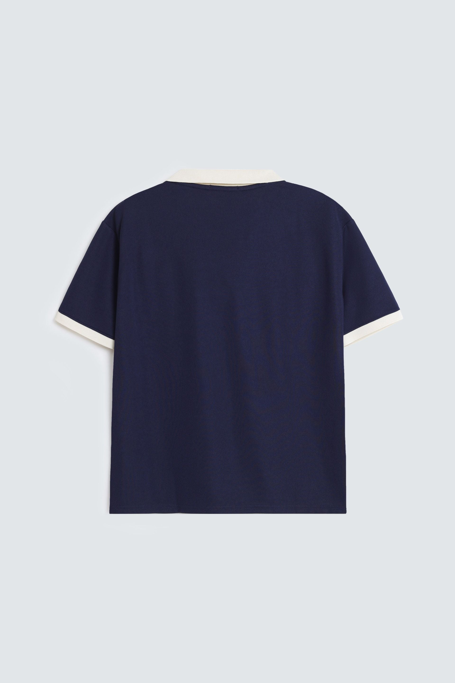 Slogan Print Polo Shirt