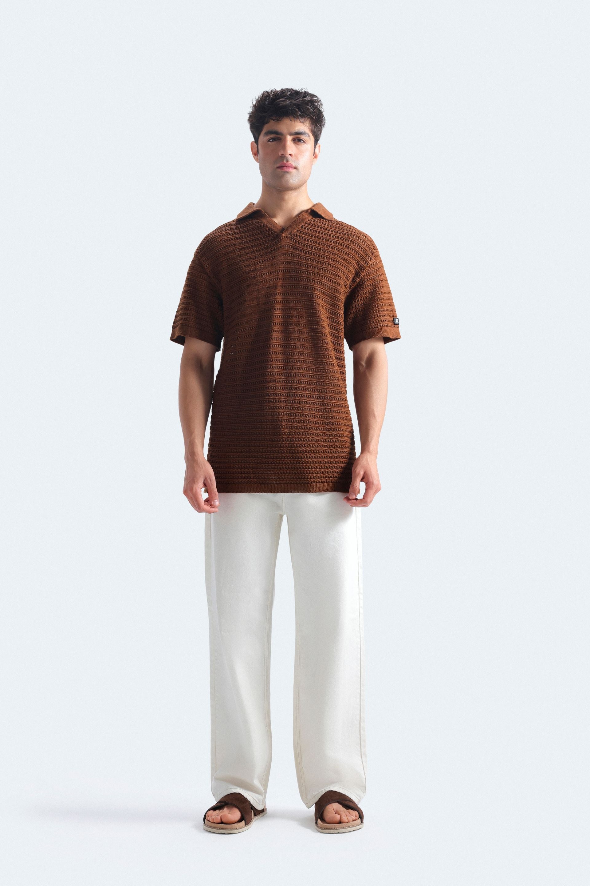 Knitted Polo Shirt