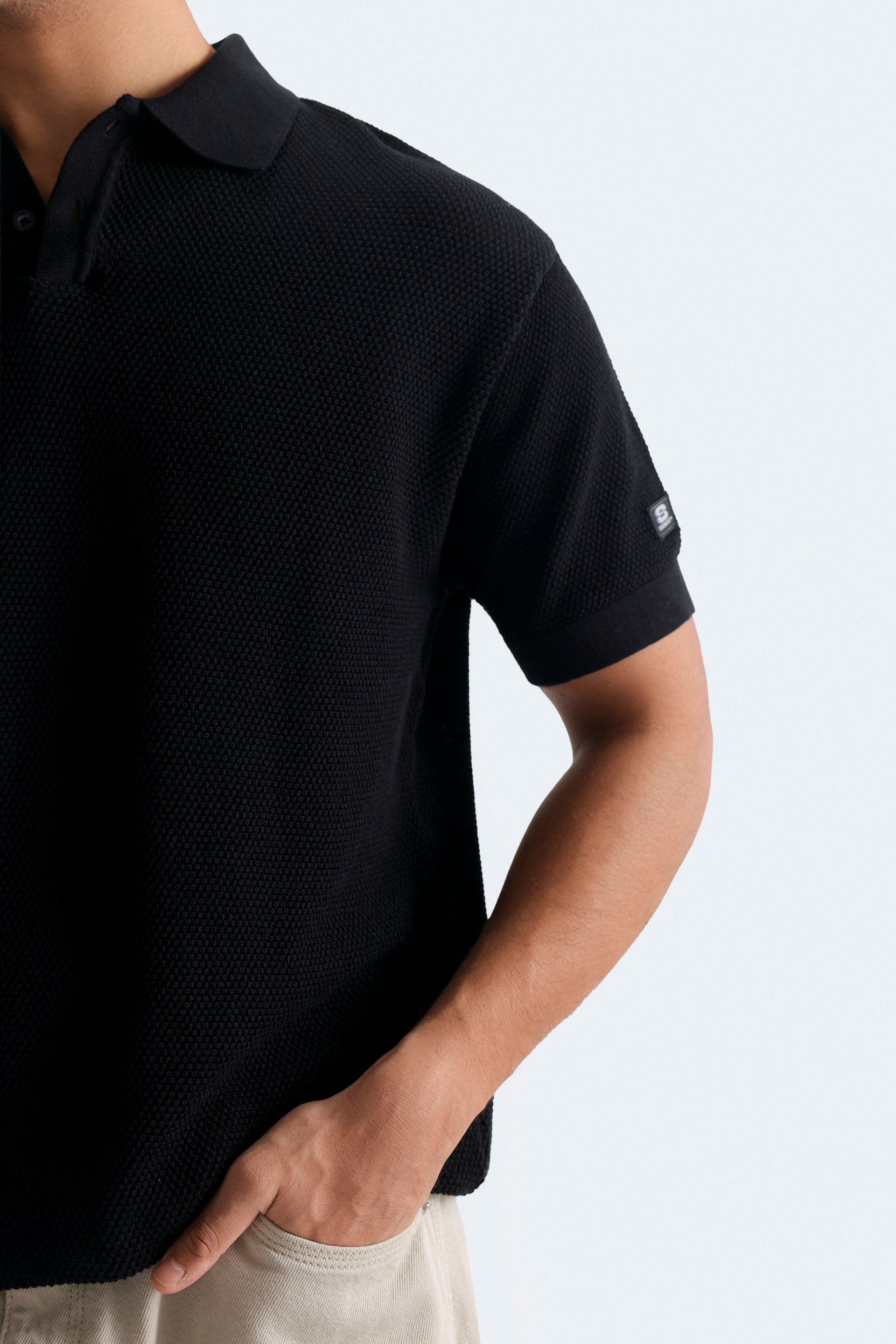 Textured Polo Shirt