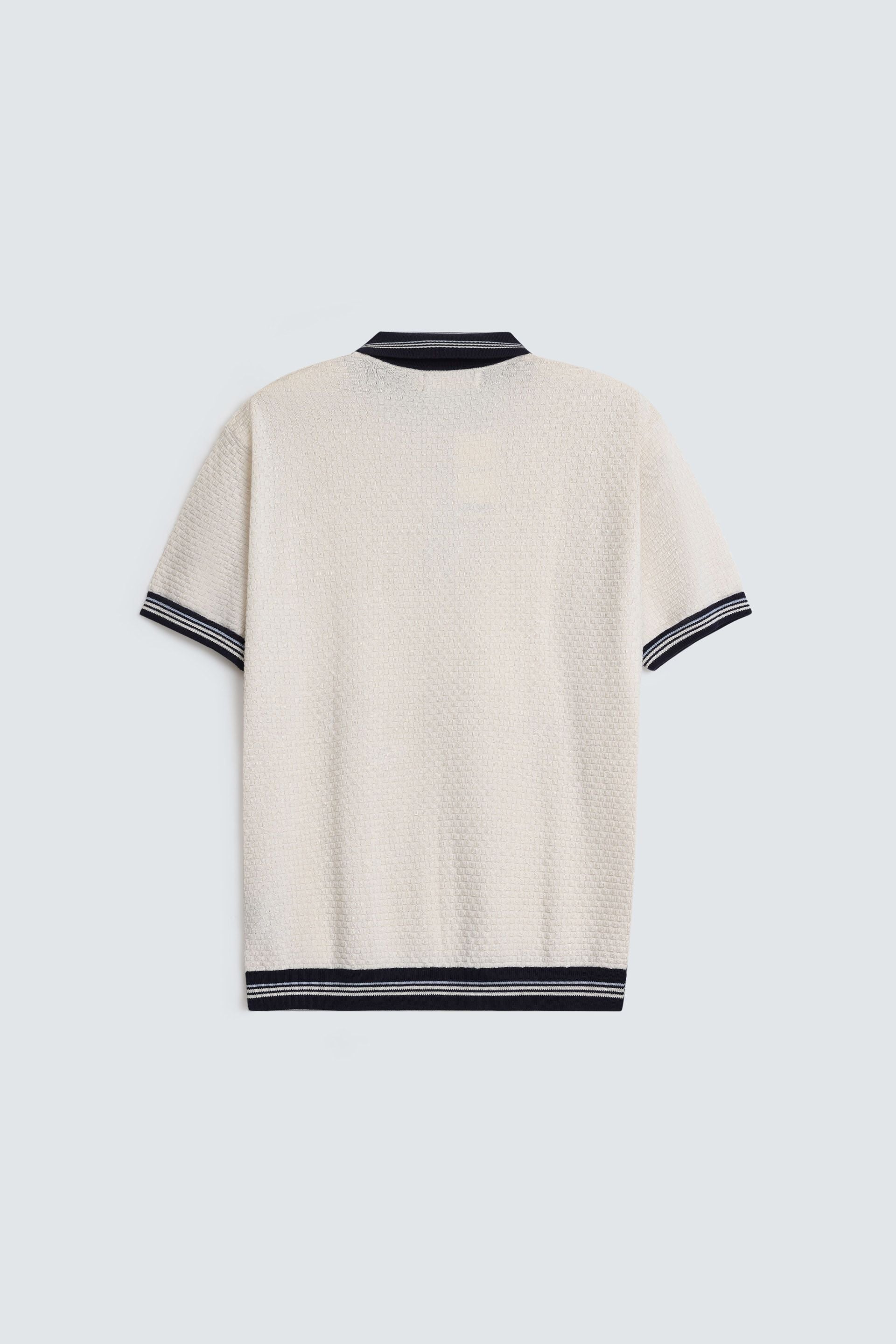 Quarter Zip Up Polo Shirt