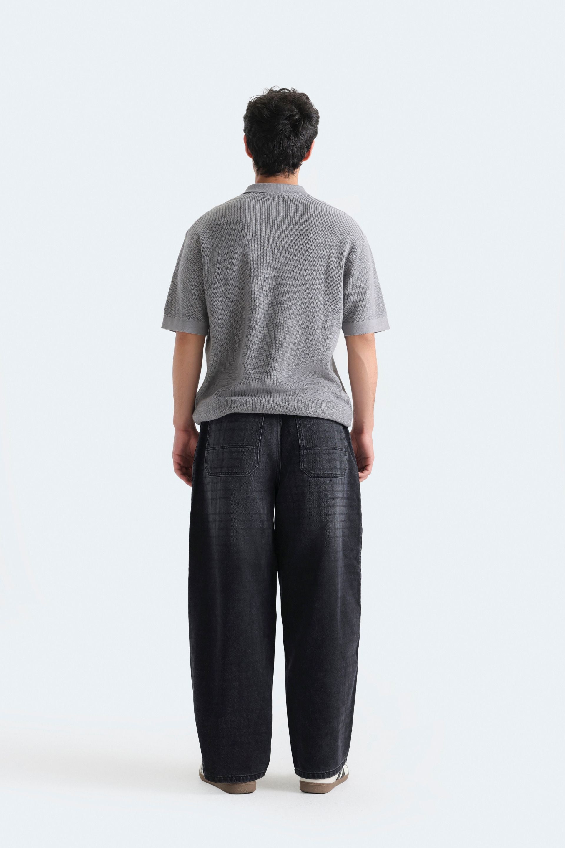 Quarter Zip-Up Polo Shirt
