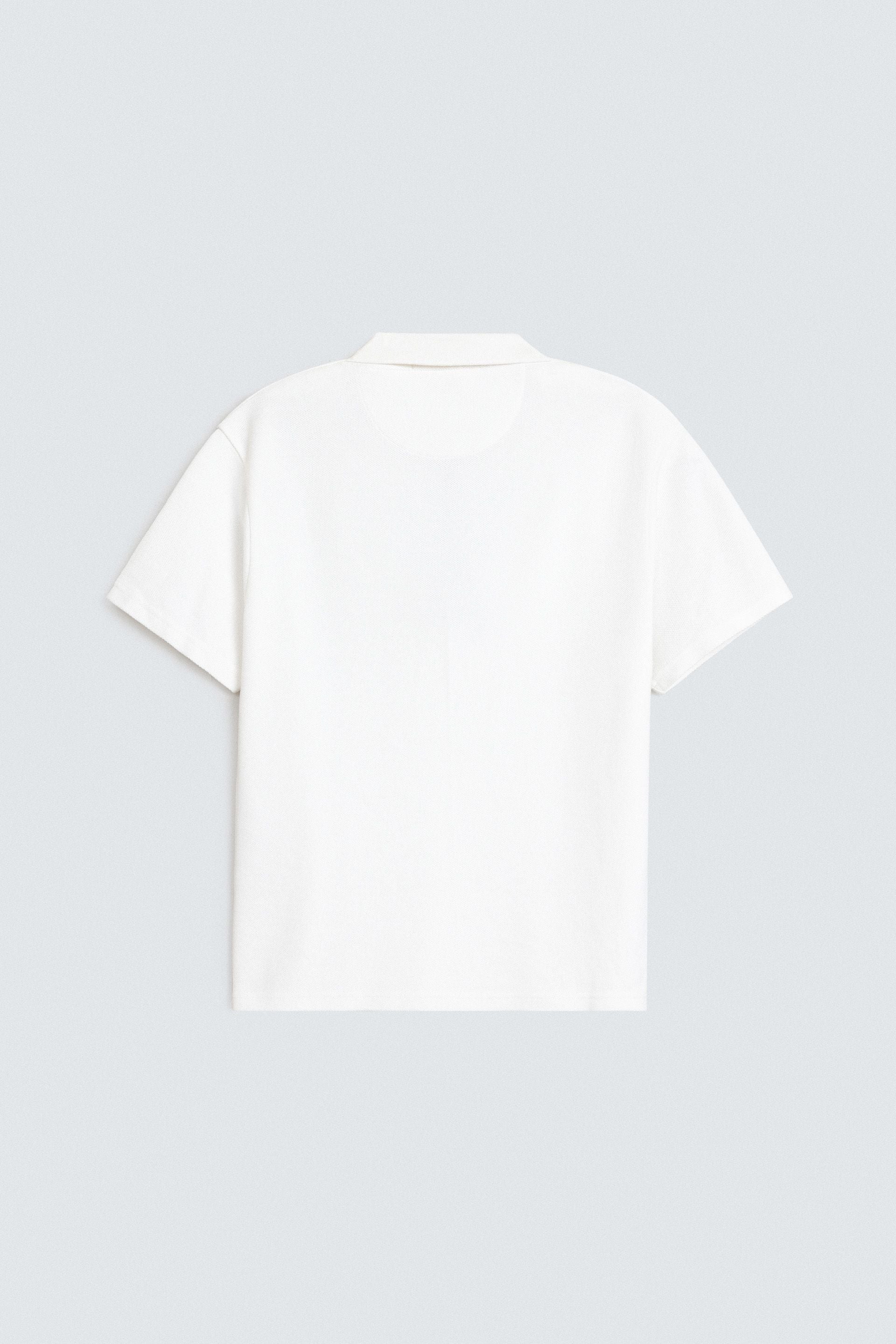 Quarter Zip-Up Polo Shirt