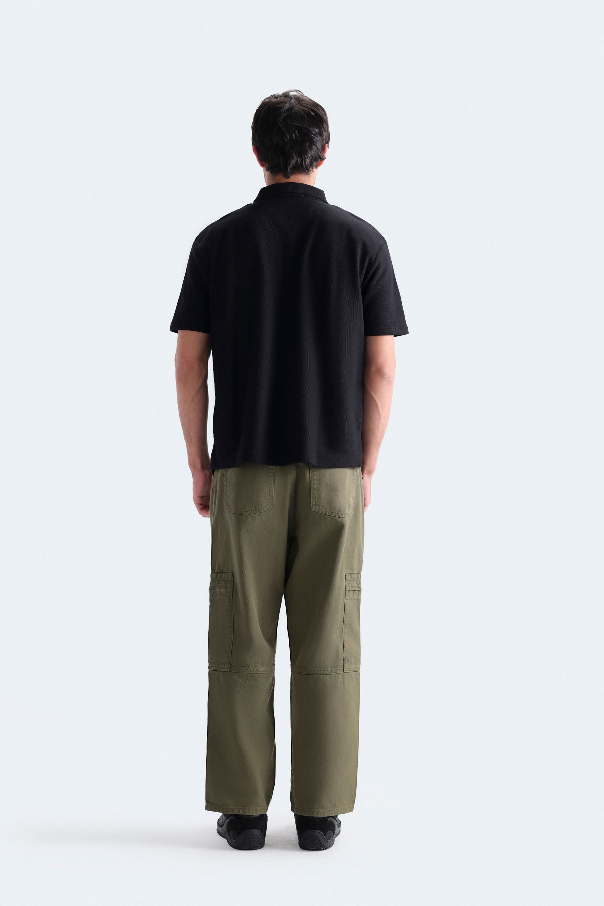 Quarter Zip-Up Polo Shirt