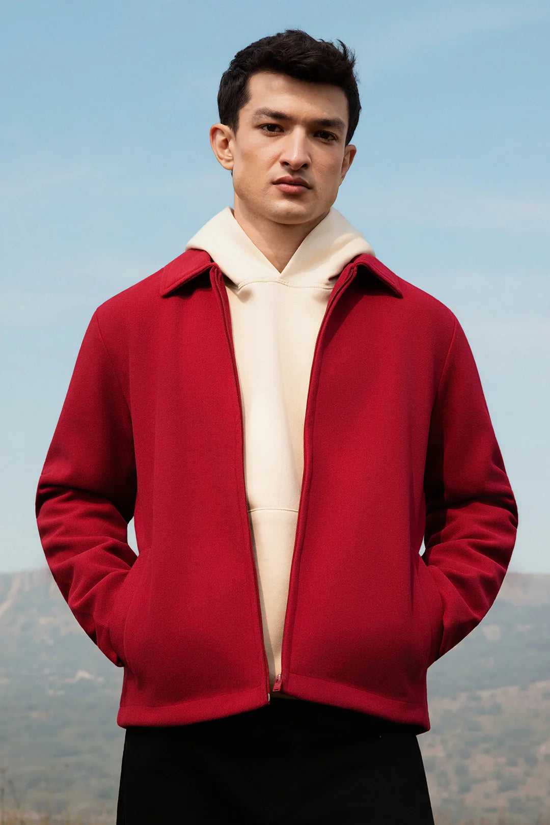 Felted Jacket – Wine