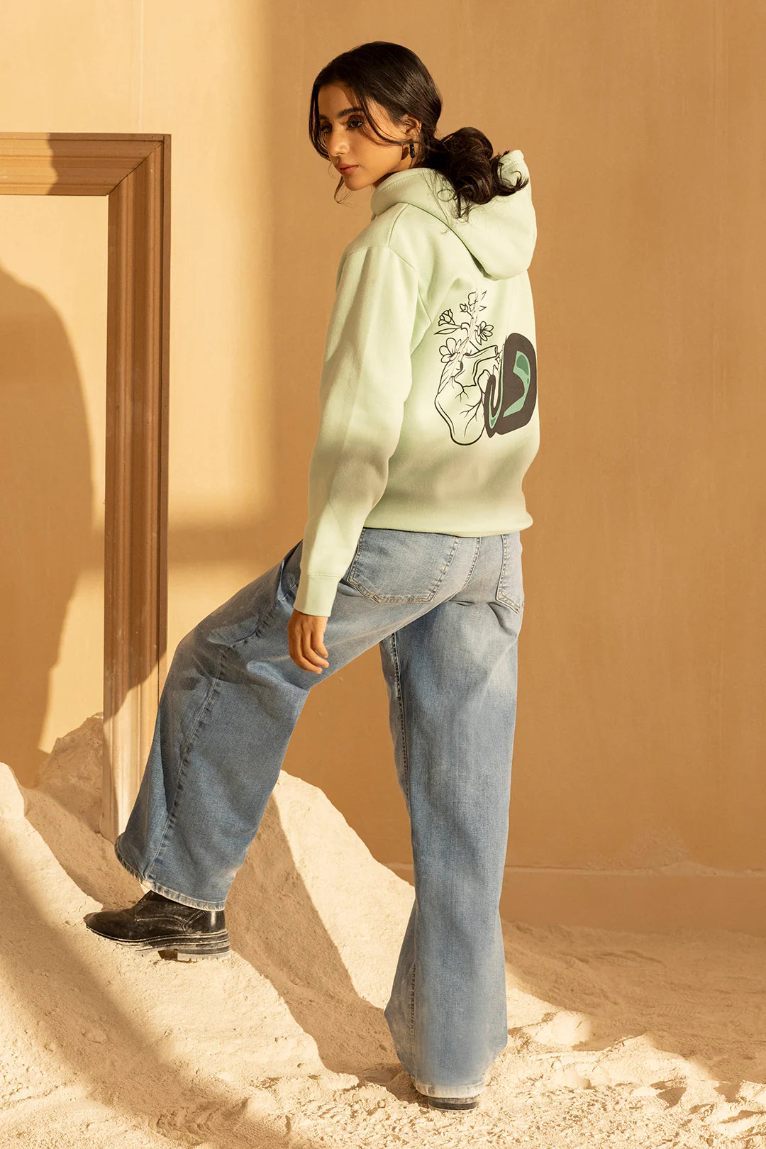 Graphic Hoodie – Light Green
