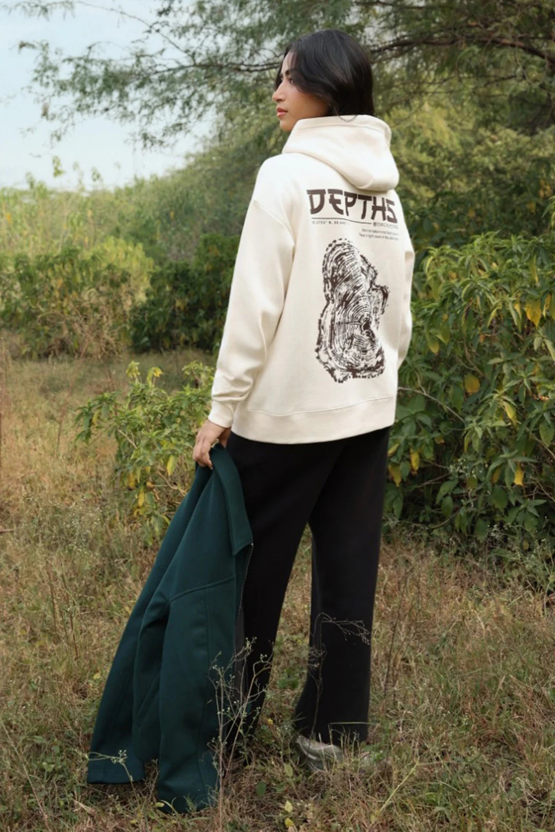 Graphic Hoodie – Beige