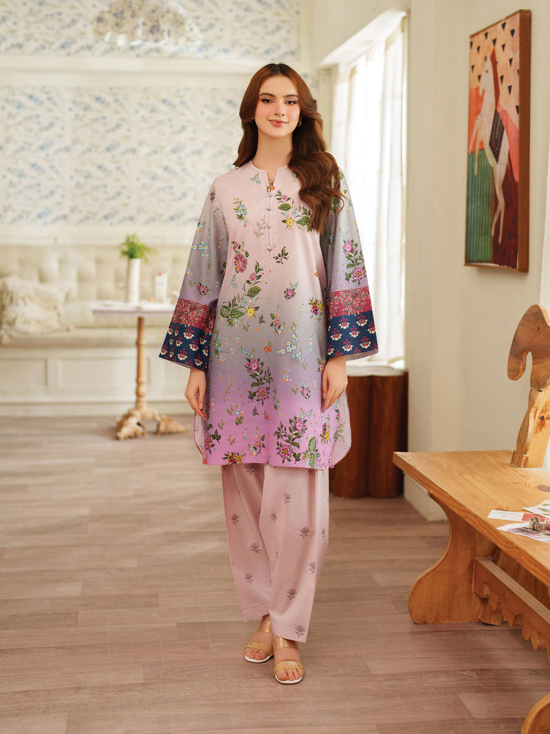 Rose Berry – Digital Printed Co-Ord Set (Stitched)