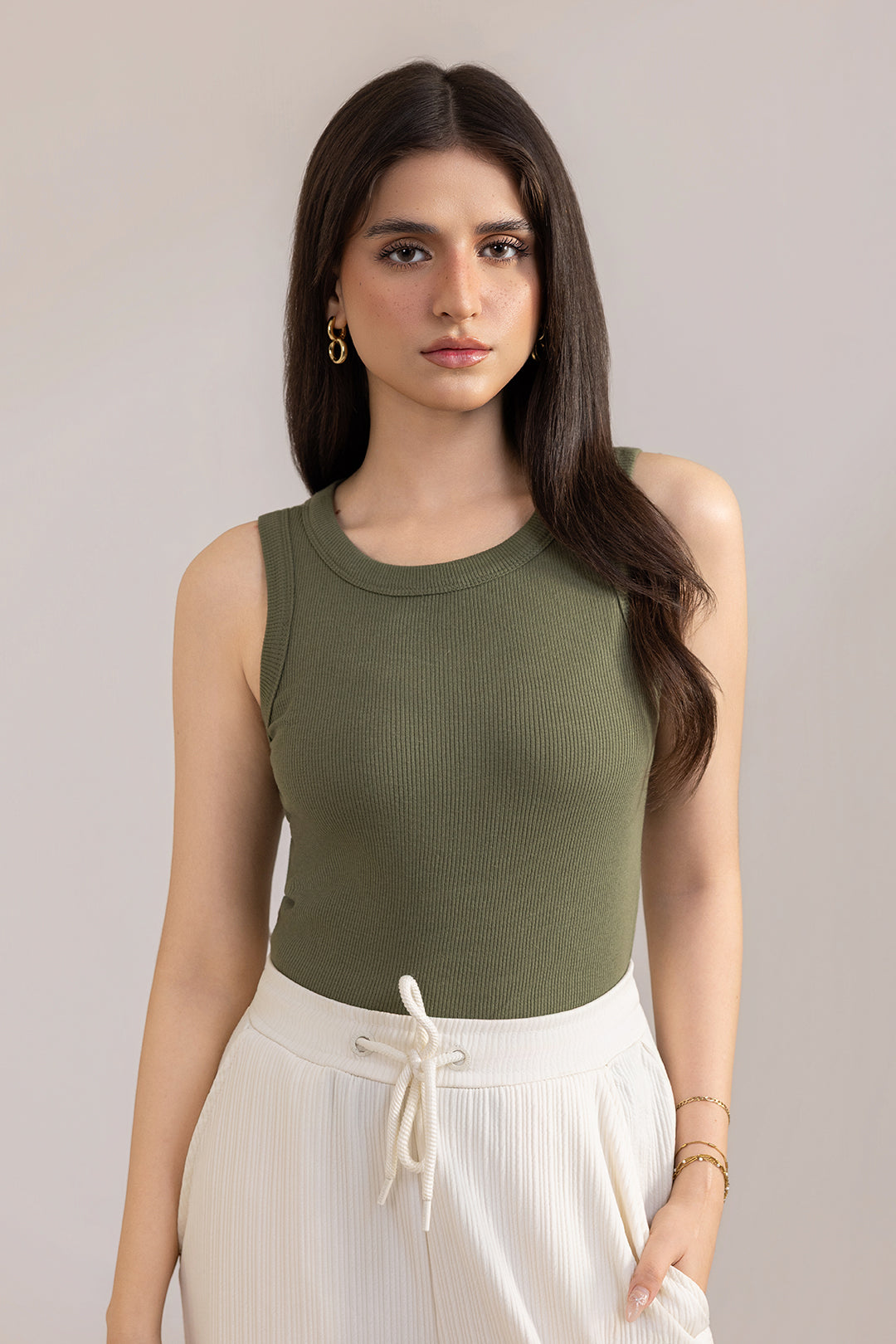 Tank Top – Olive Green