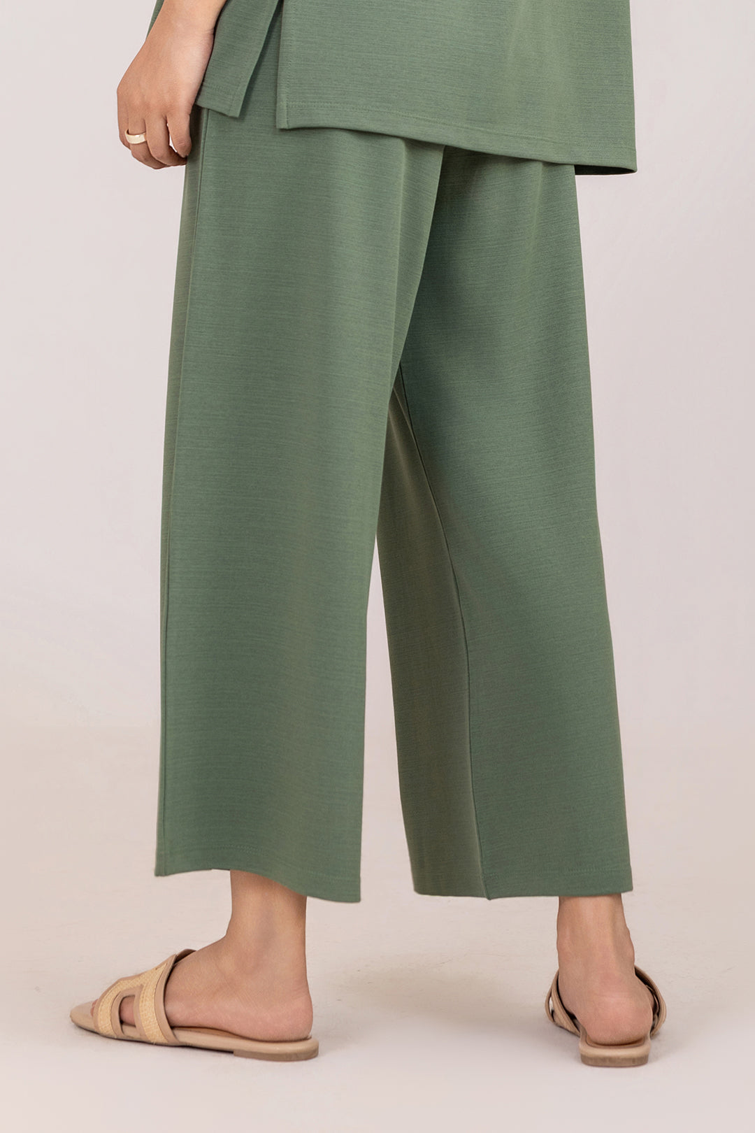 Co-Ord Set Pants – Cotton Straight Trousers