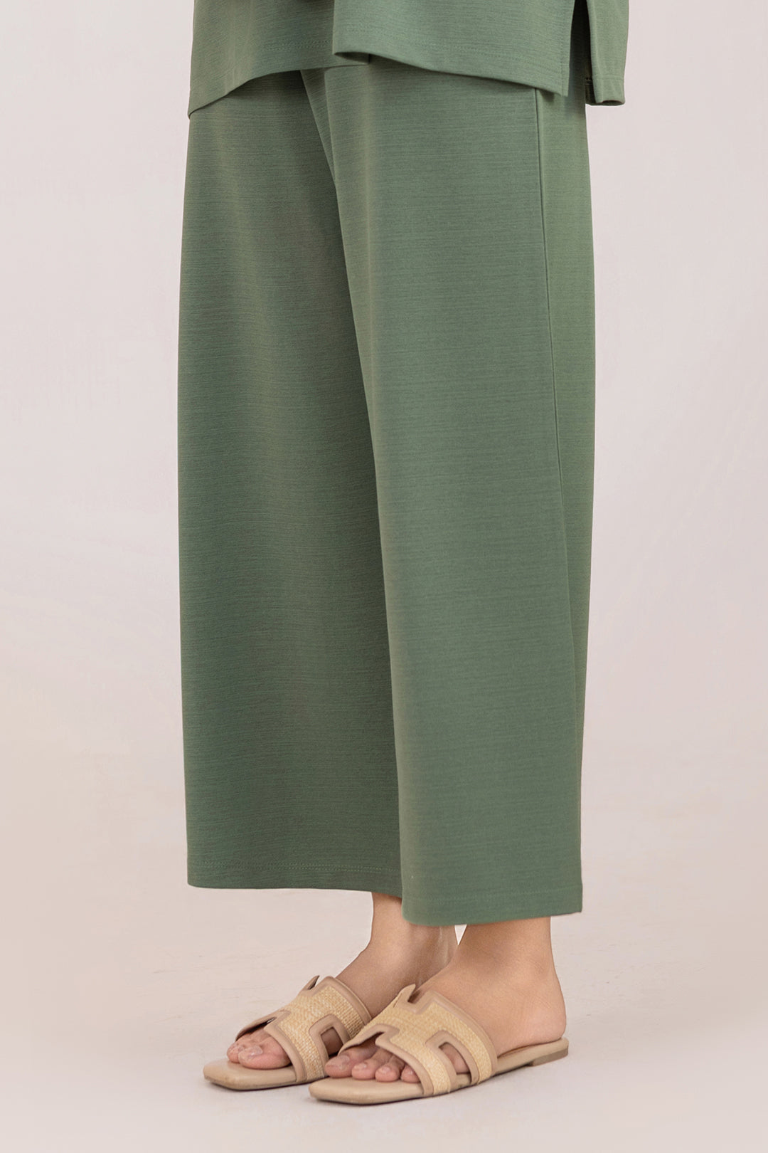 Co-Ord Set Pants – Cotton Straight Trousers