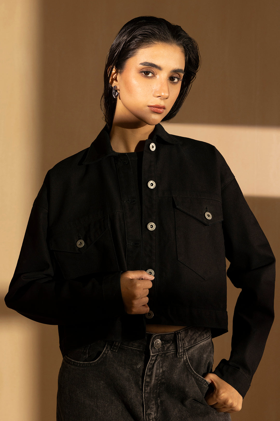 Denim Jacket – Black