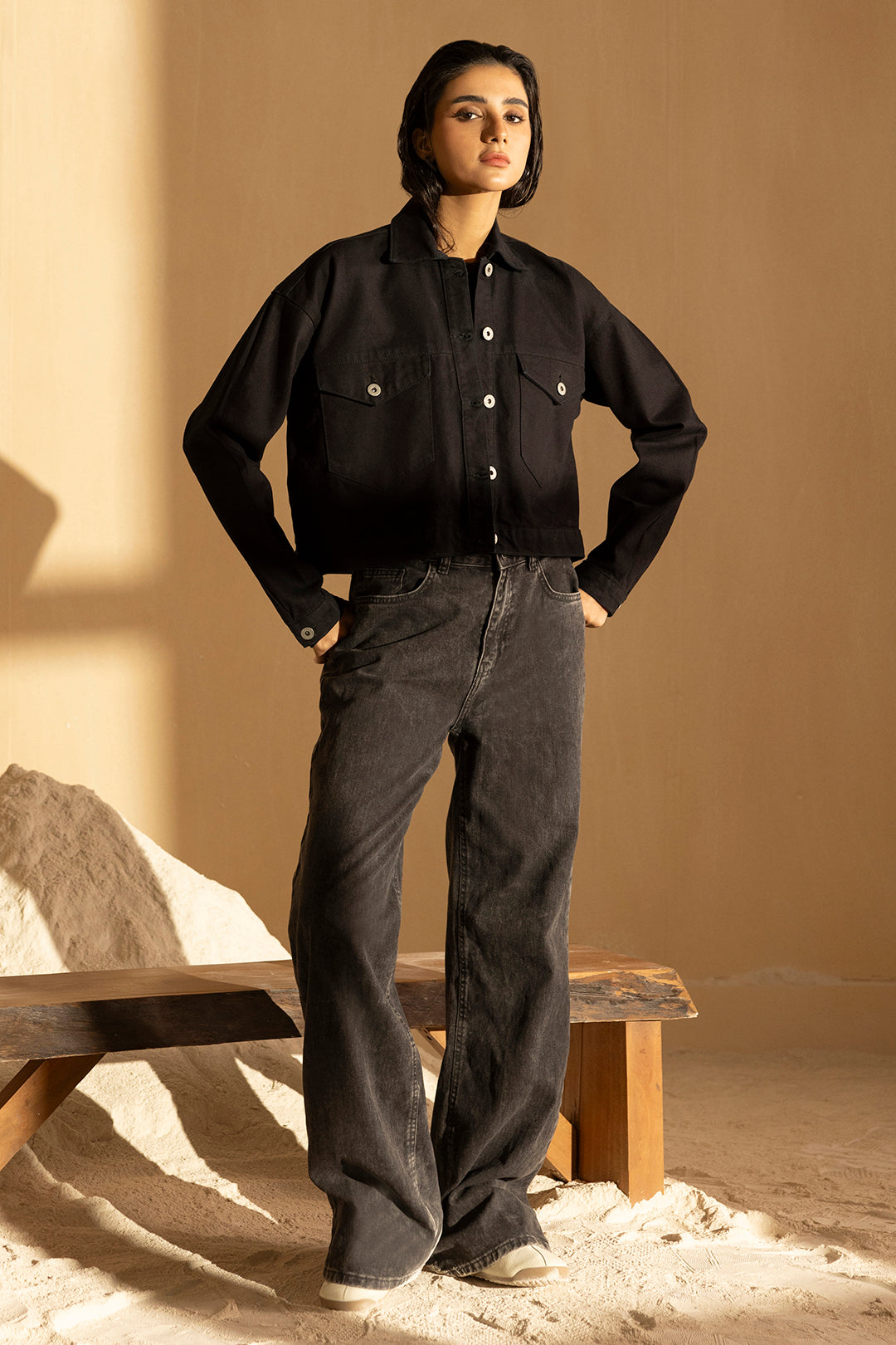 Denim Jacket – Black