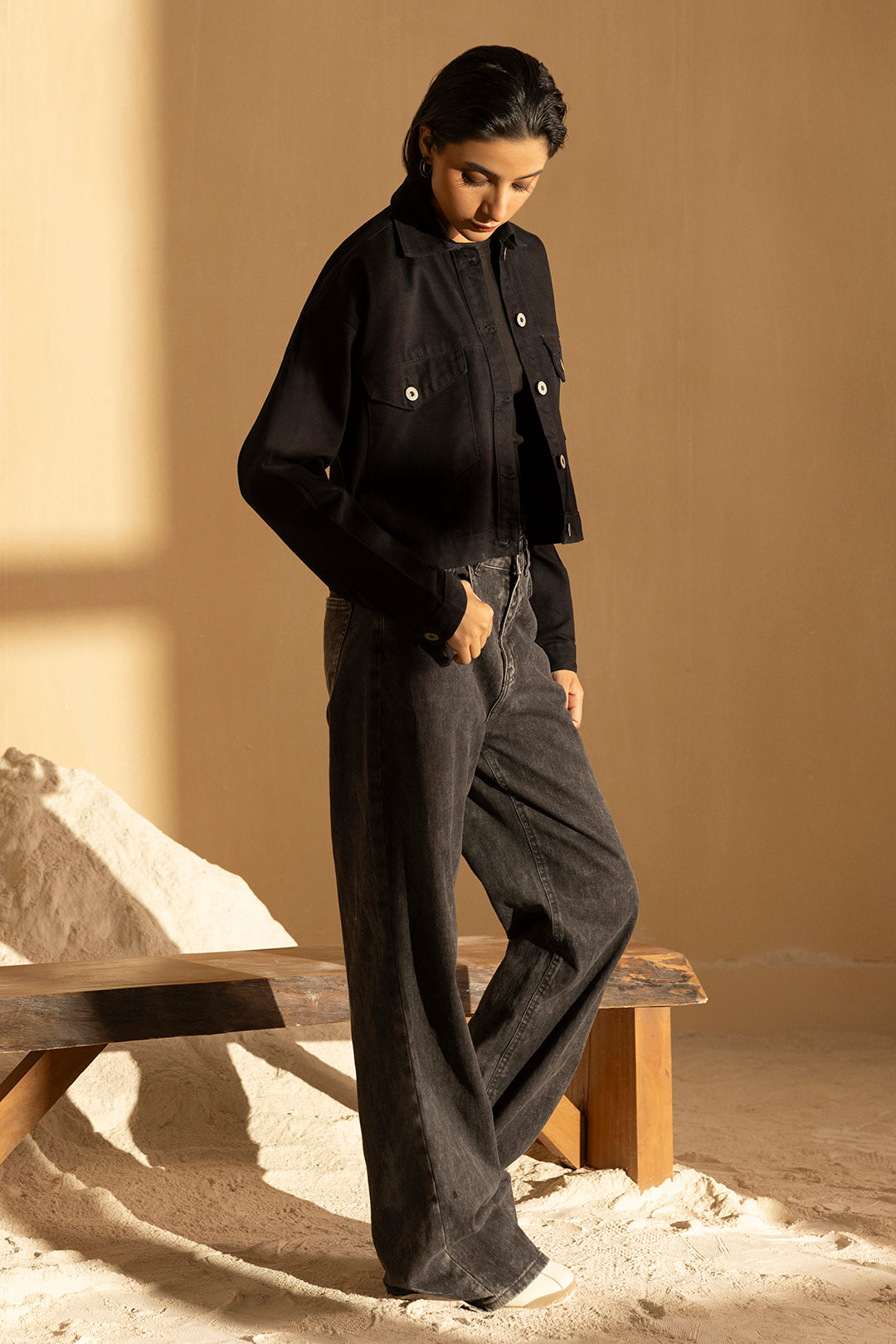Denim Jacket – Black