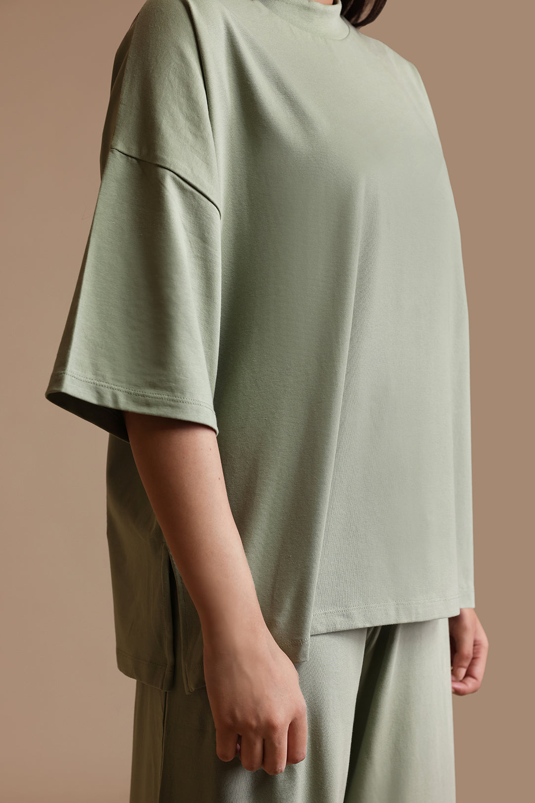 Co-Ord Set Shirt – Sage Green