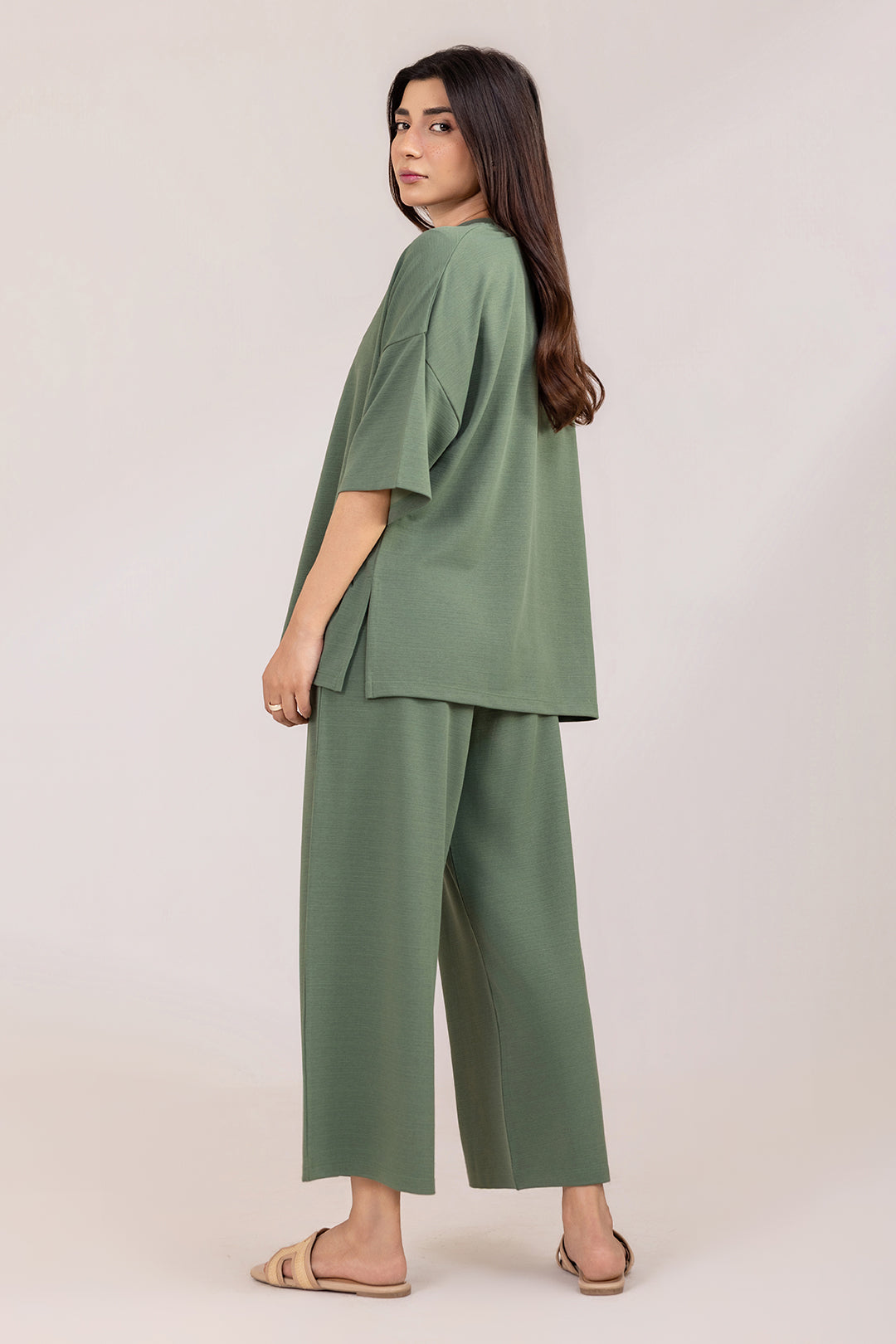 Co-Ord Set Shirt – Green