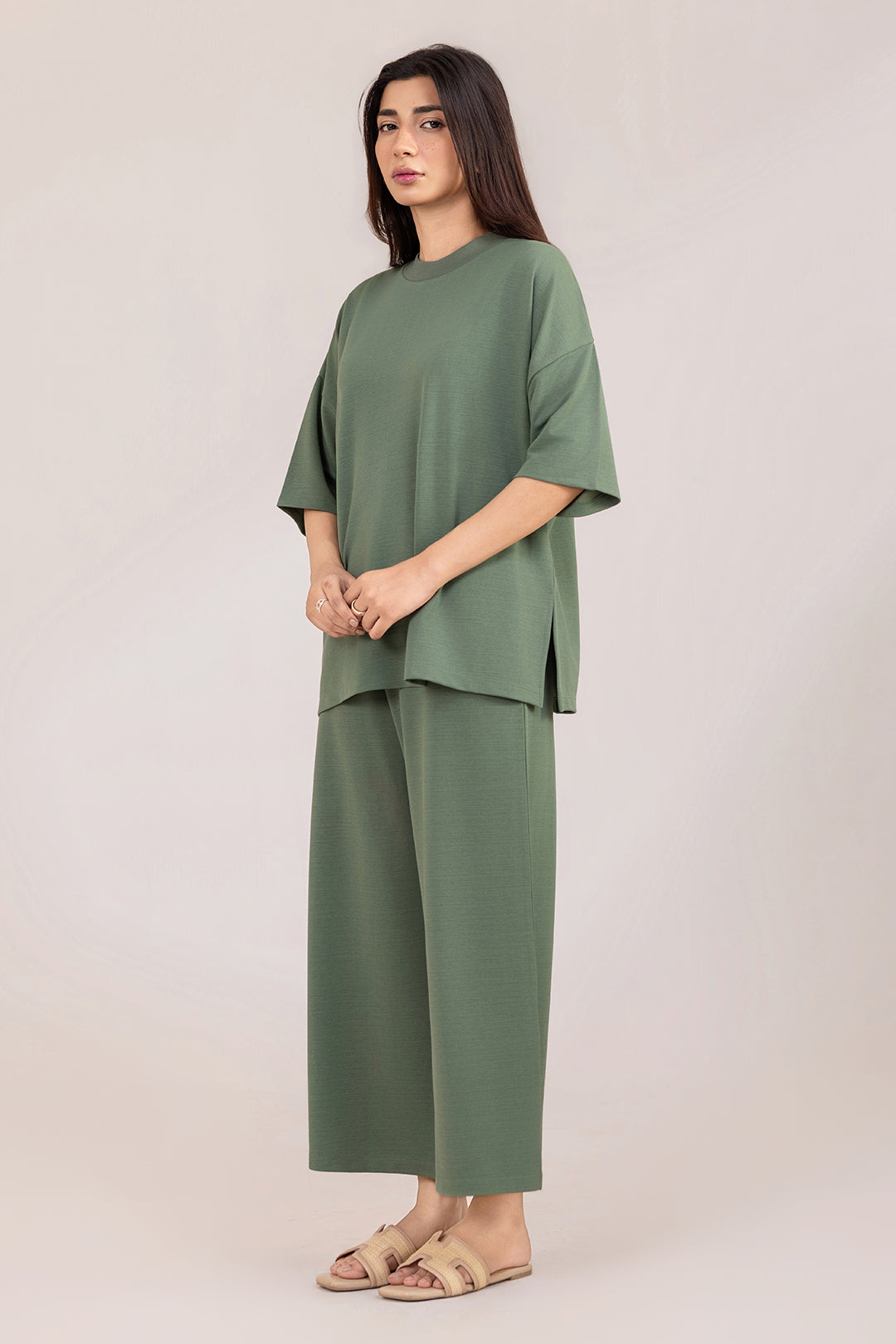 Co-Ord Set Shirt – Green