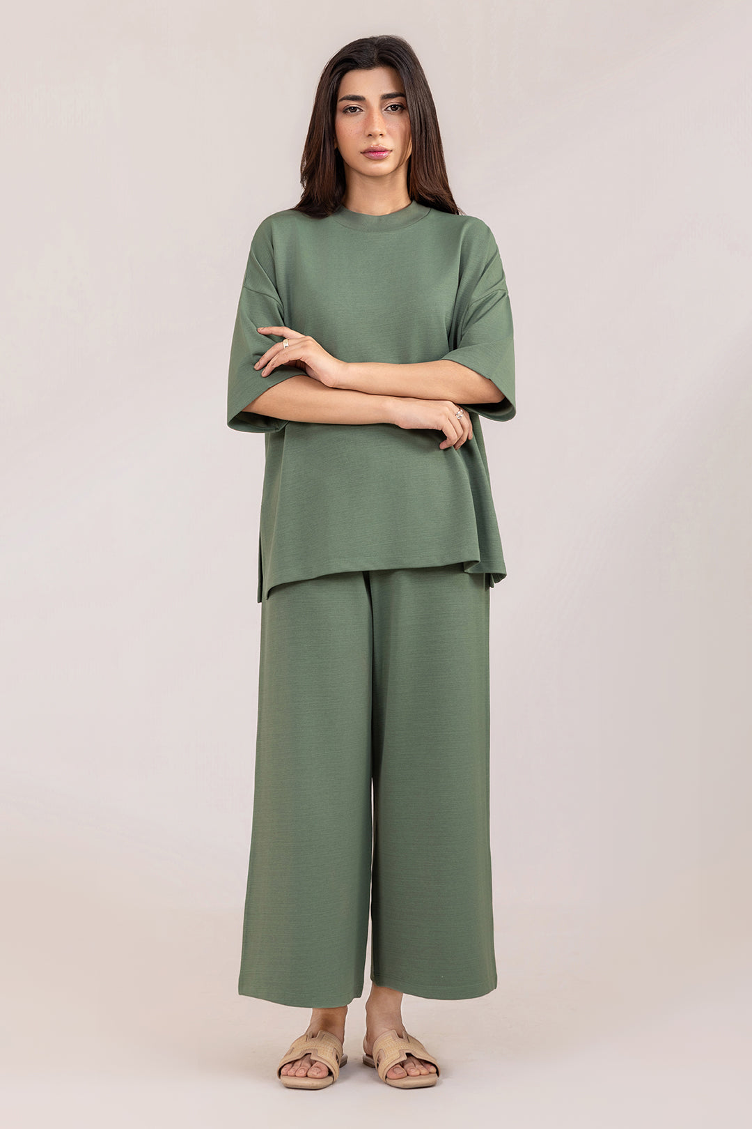 Co-Ord Set Shirt – Green