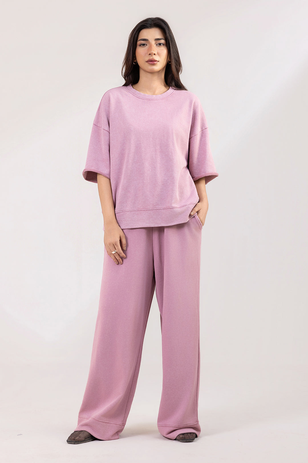 Co-Ord Set Shirt – Pink