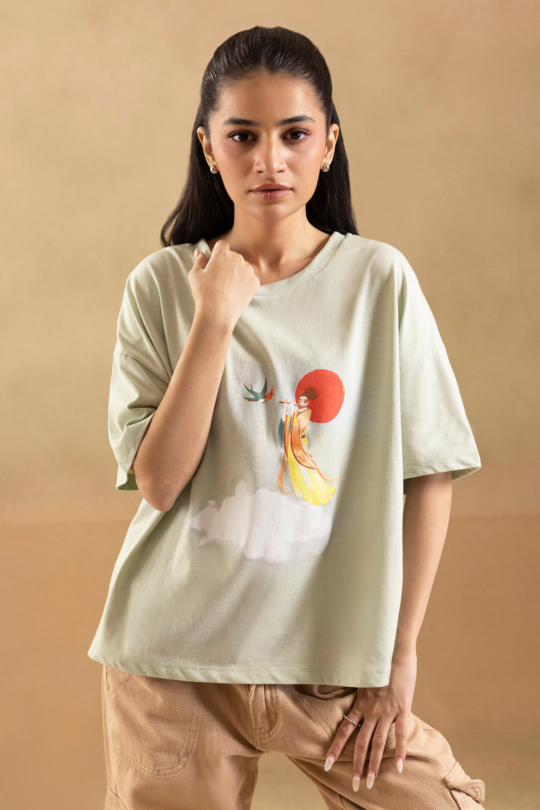 Graphic T-Shirt – Sage Green
