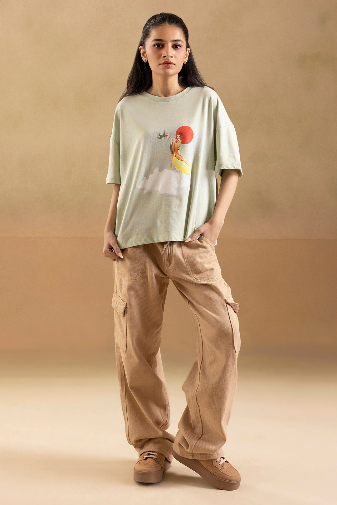 Graphic T-Shirt – Sage Green