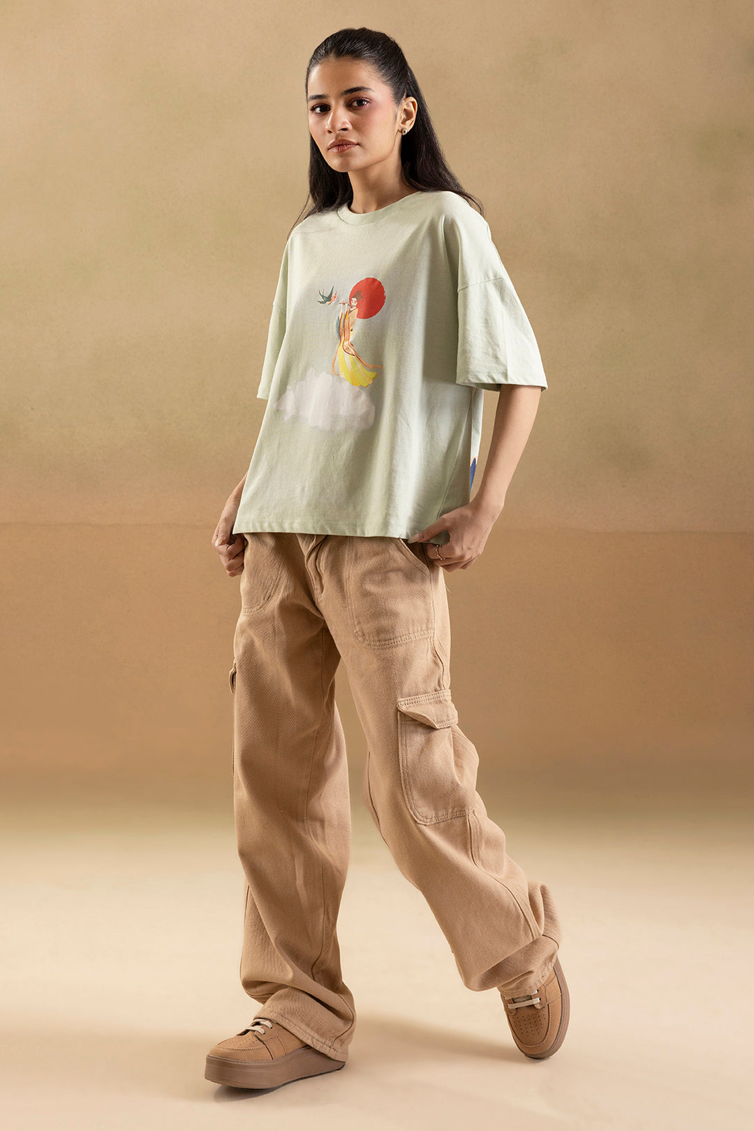 Graphic T-Shirt – Sage Green