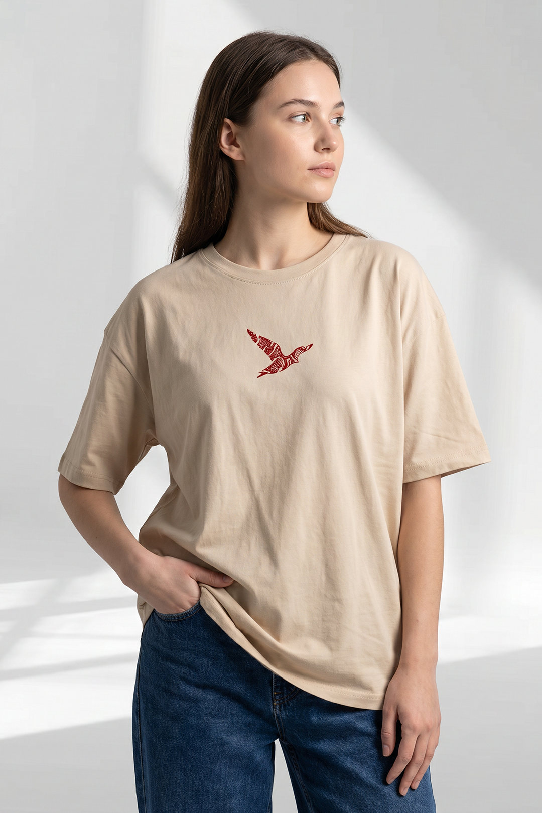 Graphic T-Shirt – Beige