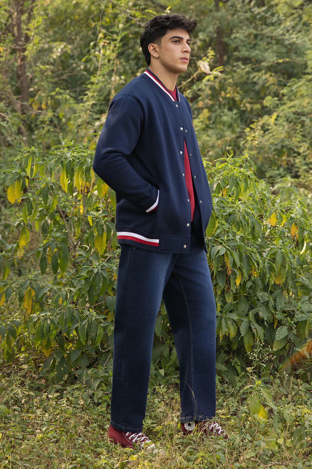 Varsity Jacket – Navy Blue